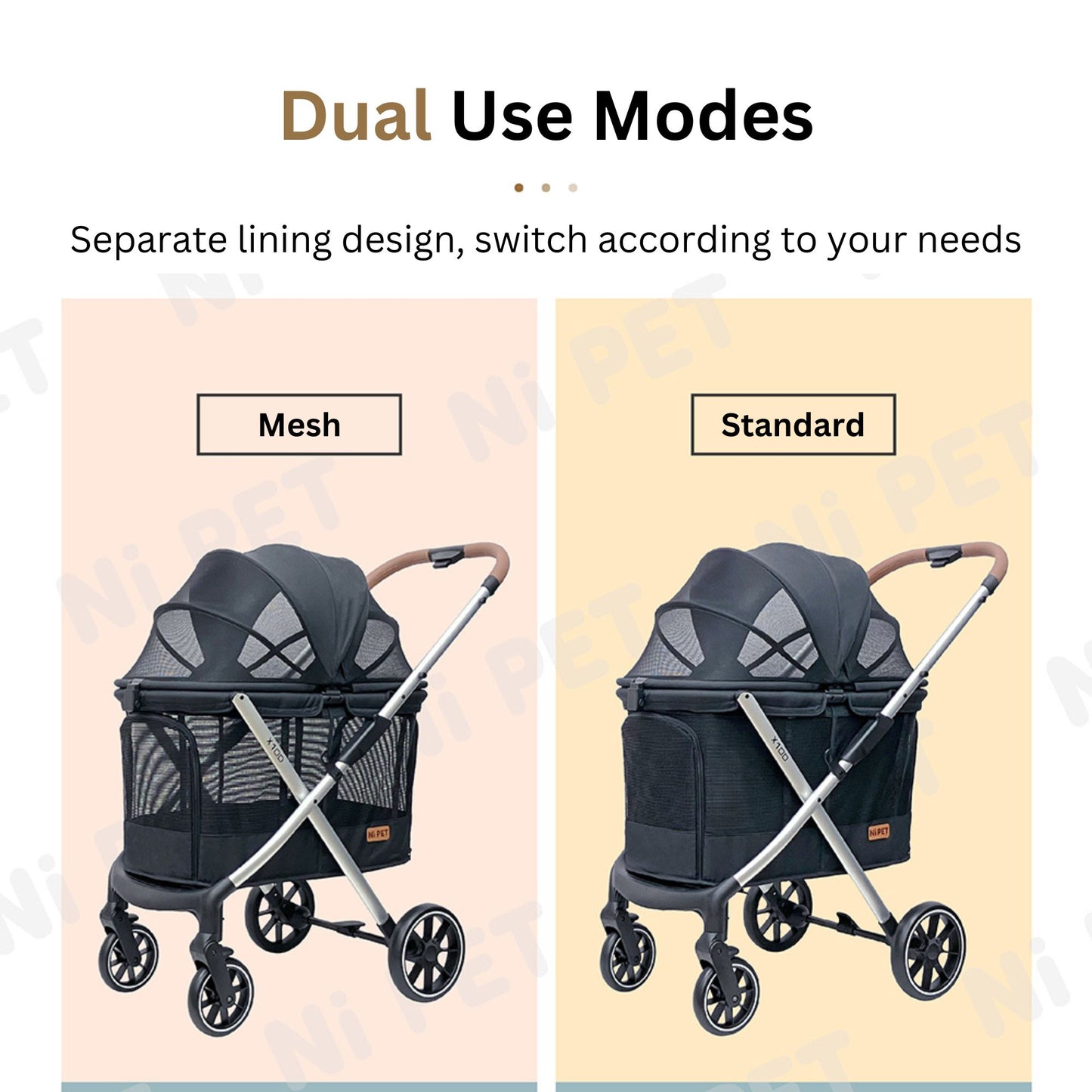 Ni Pet X100 Jumbo Quickfold Pet Stroller