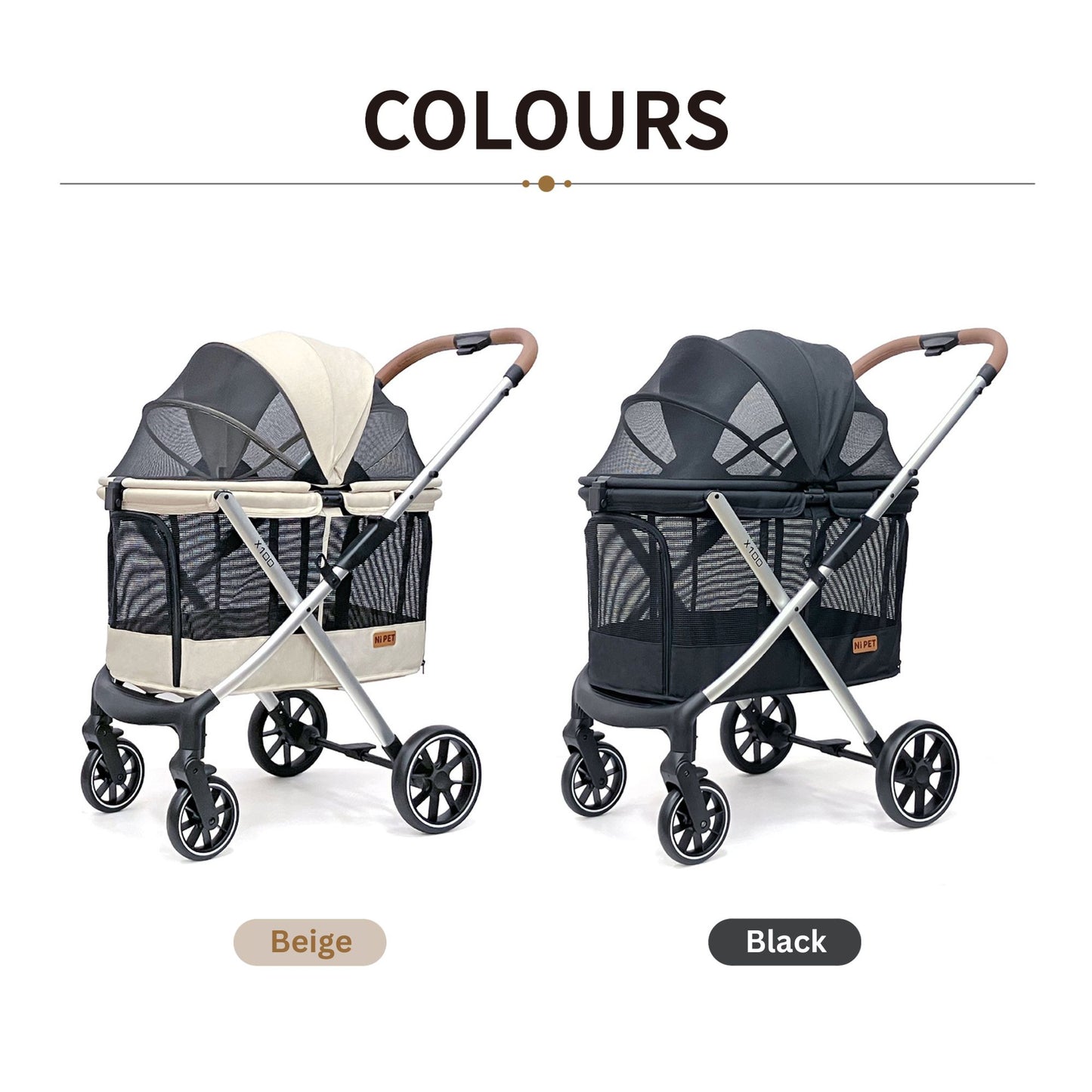 Ni Pet X100 Jumbo Quickfold Pet Stroller