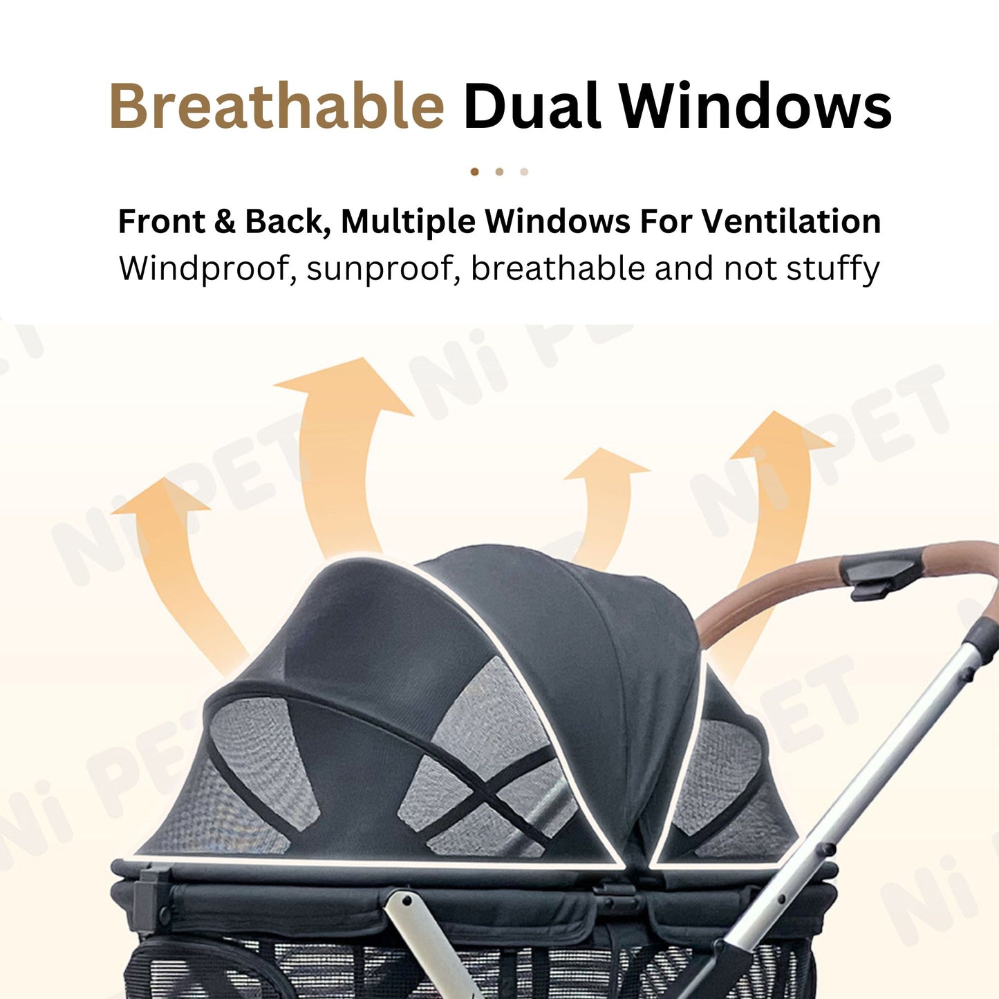 Ni Pet X100 Jumbo Quickfold Pet Stroller