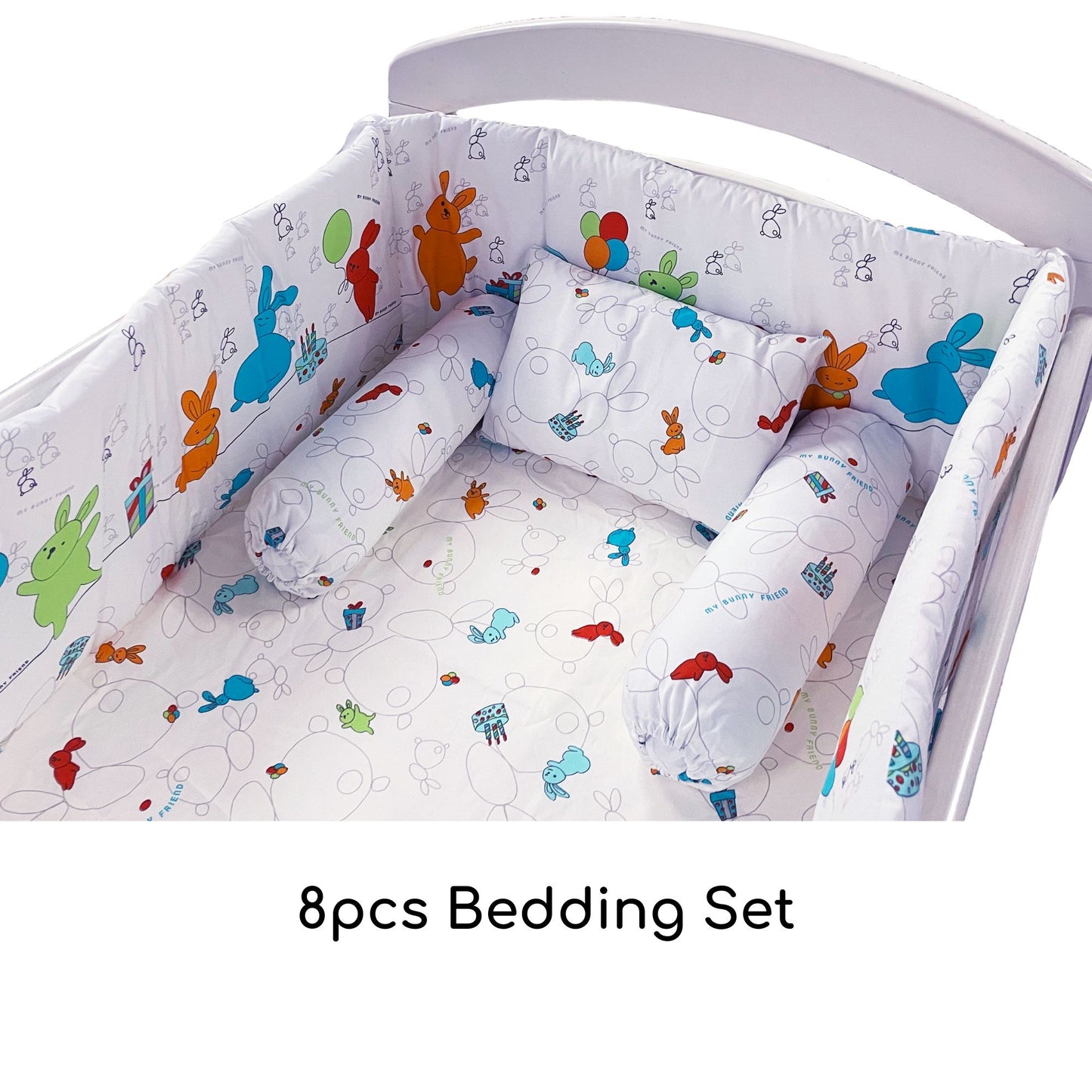 My Bunny Friend 8pcs Bedding Set (Bunny Party)