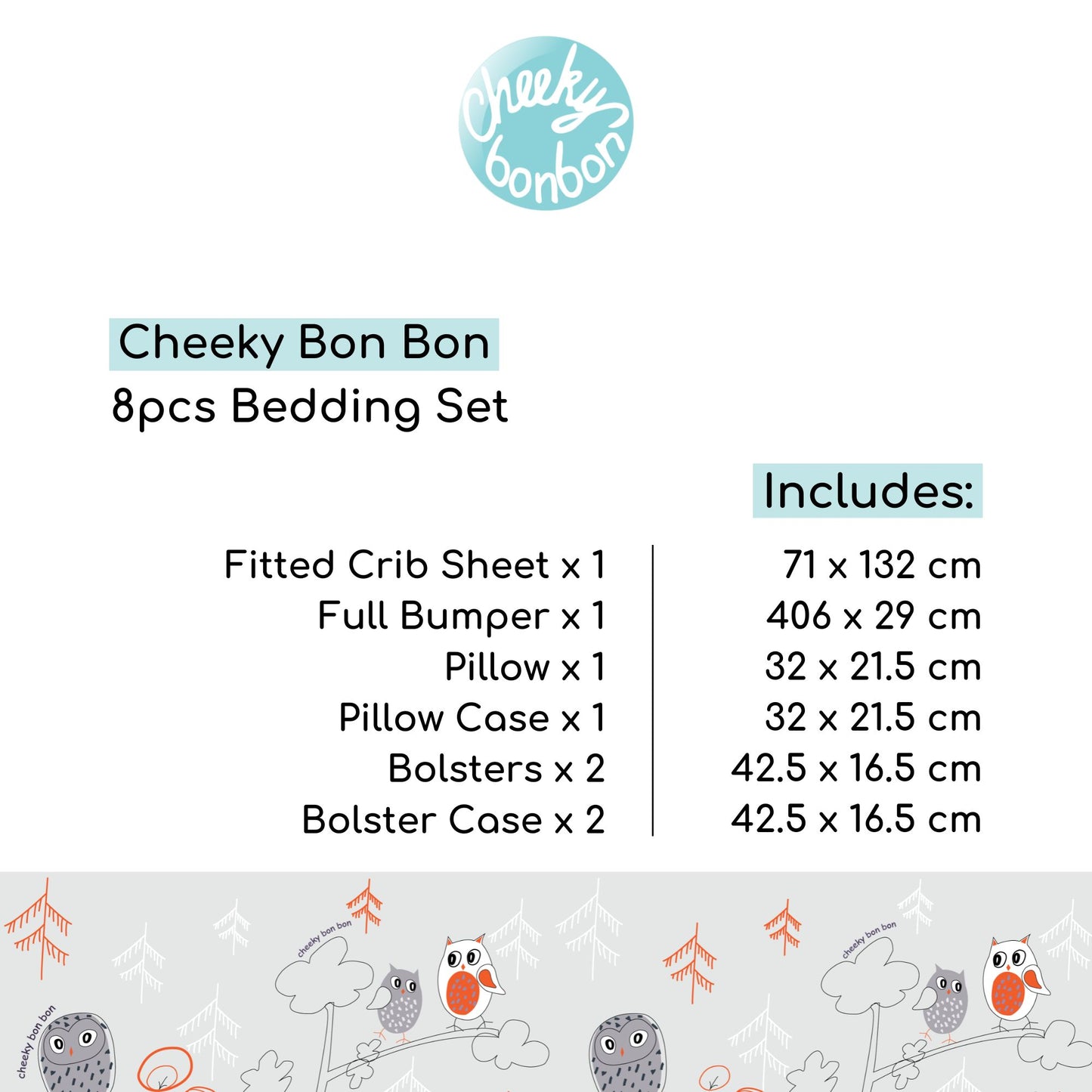 8-Piece Cheeky Bon Bon Bedding Collection