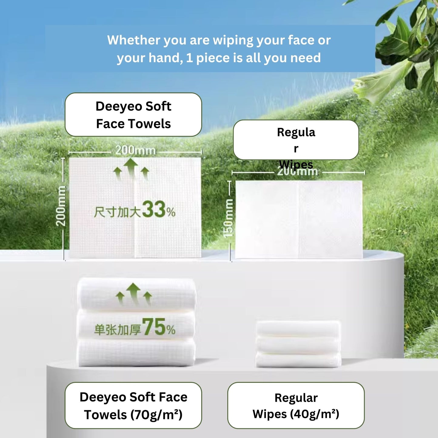 Deeyeo Soft Face Towels (60pcs per pack)