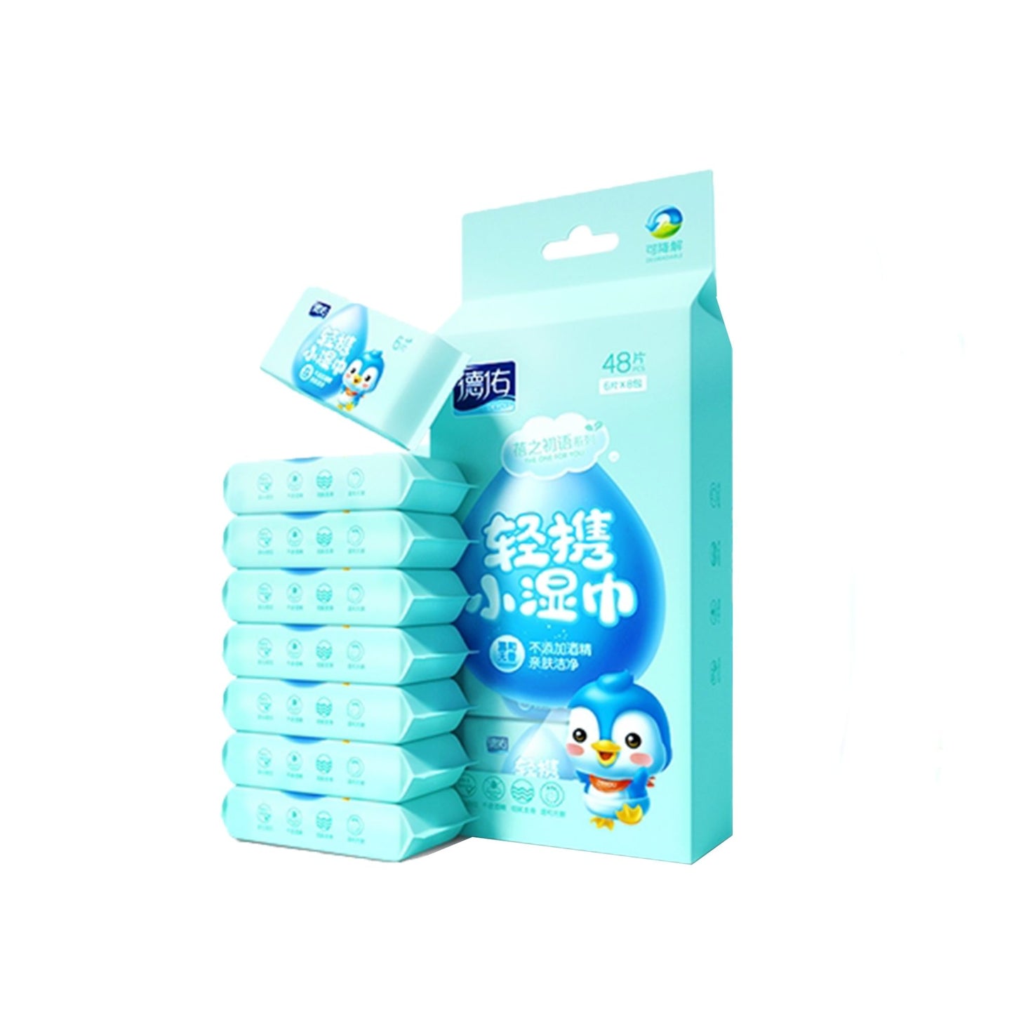 Deeyeo Small Gentle Degradable Wet Wipes (48pcs per pack)