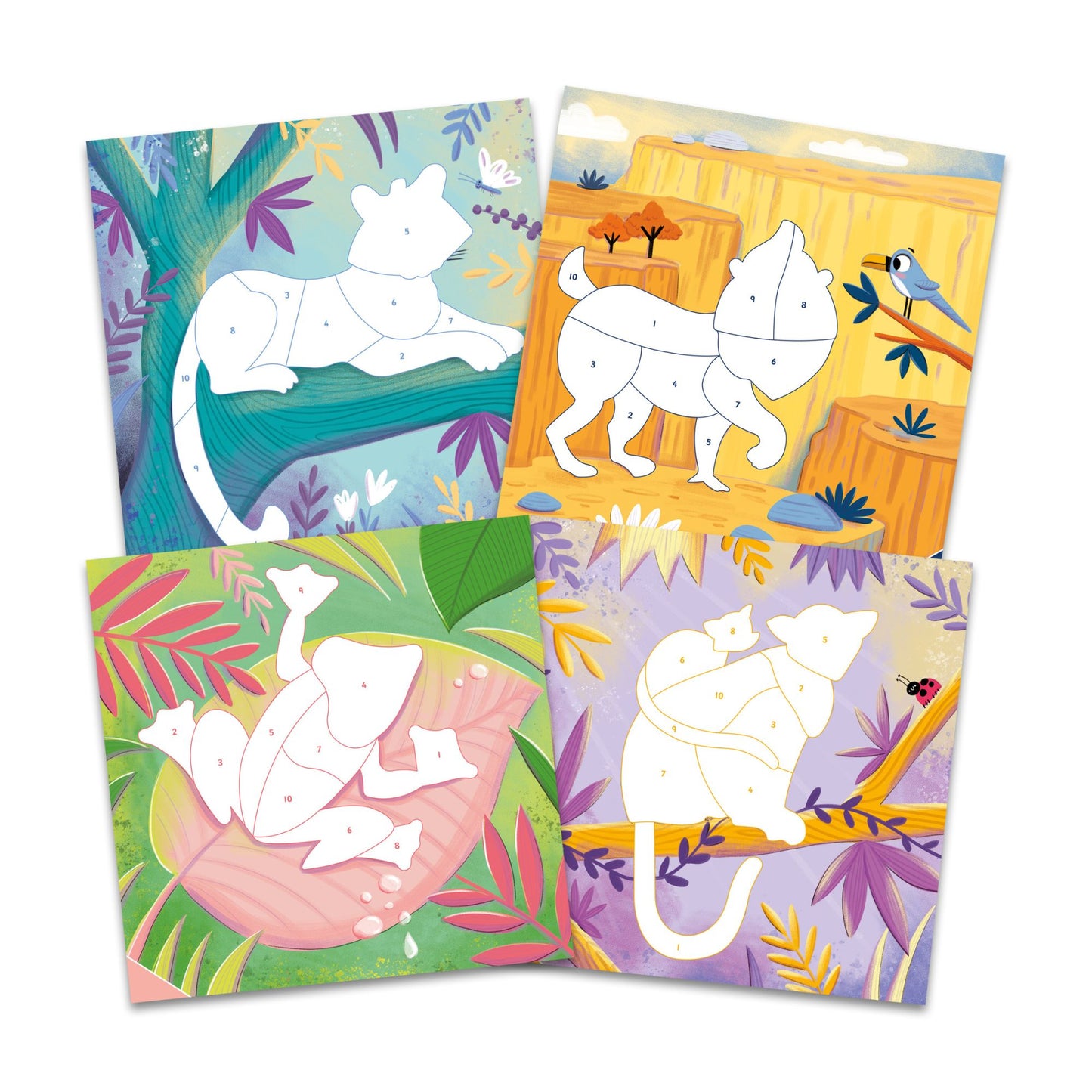 Galt Sticker By Numbers (Wild Animals)