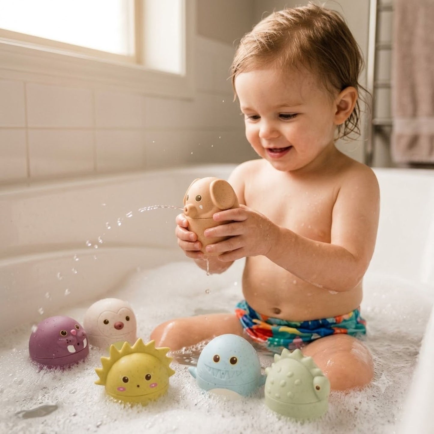 Maya & Friends Bio 6pcs Bath Squirts
