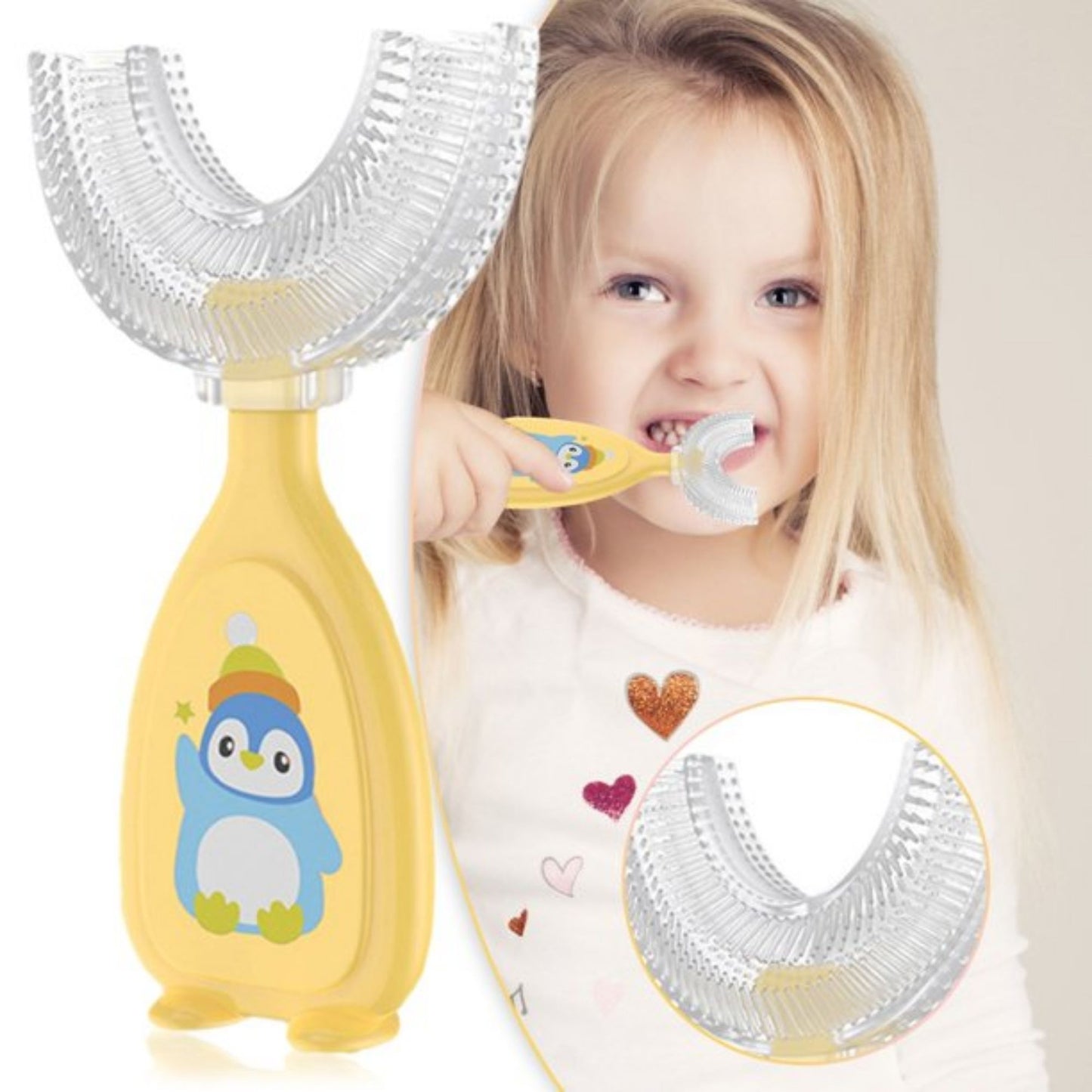 Maya & Friends Infant Toothbrush Set (U-Shaped & Ultra Soft Bristle) With Case