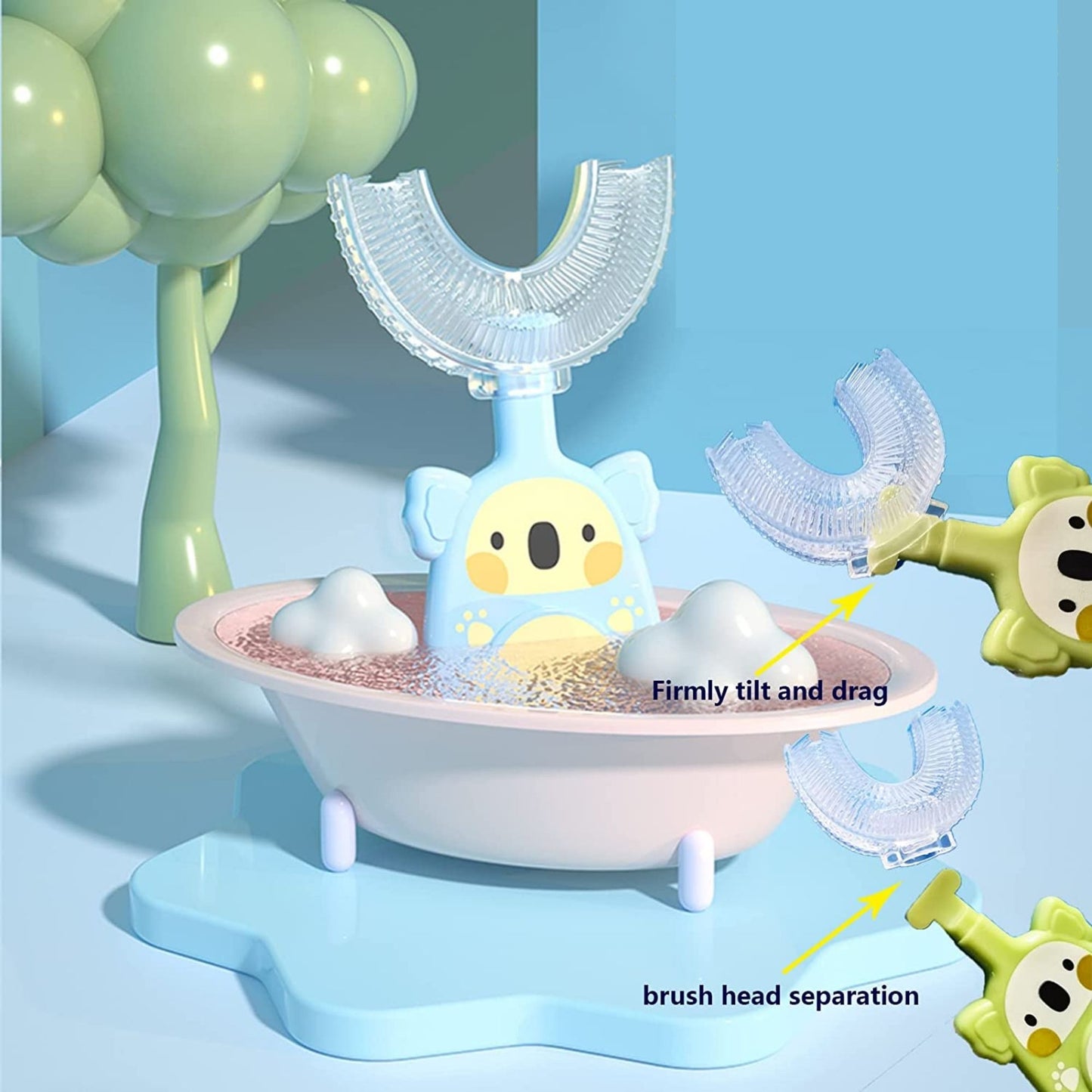 Maya & Friends U-Shaped Children Toothbrush With Case