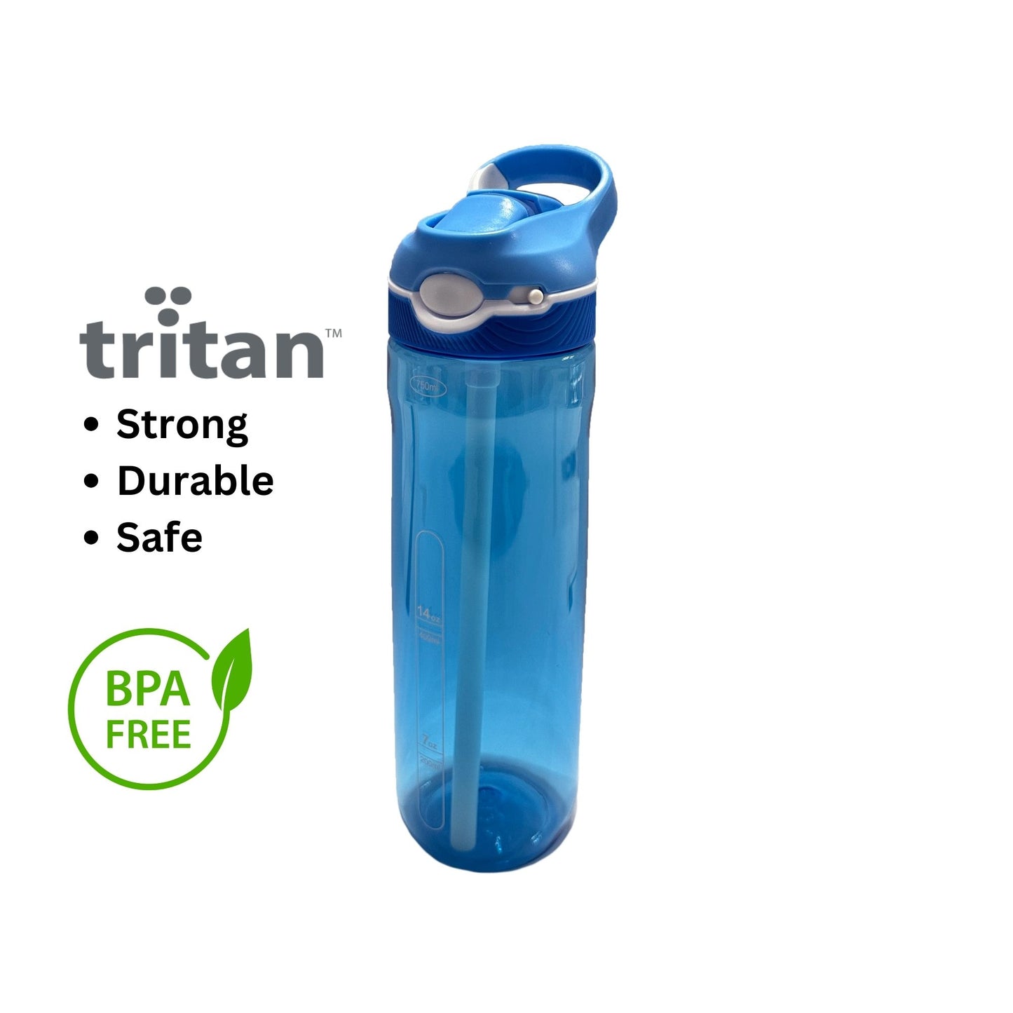 Maya & Friends Tritan Water Bottle - 750ml (Blue)