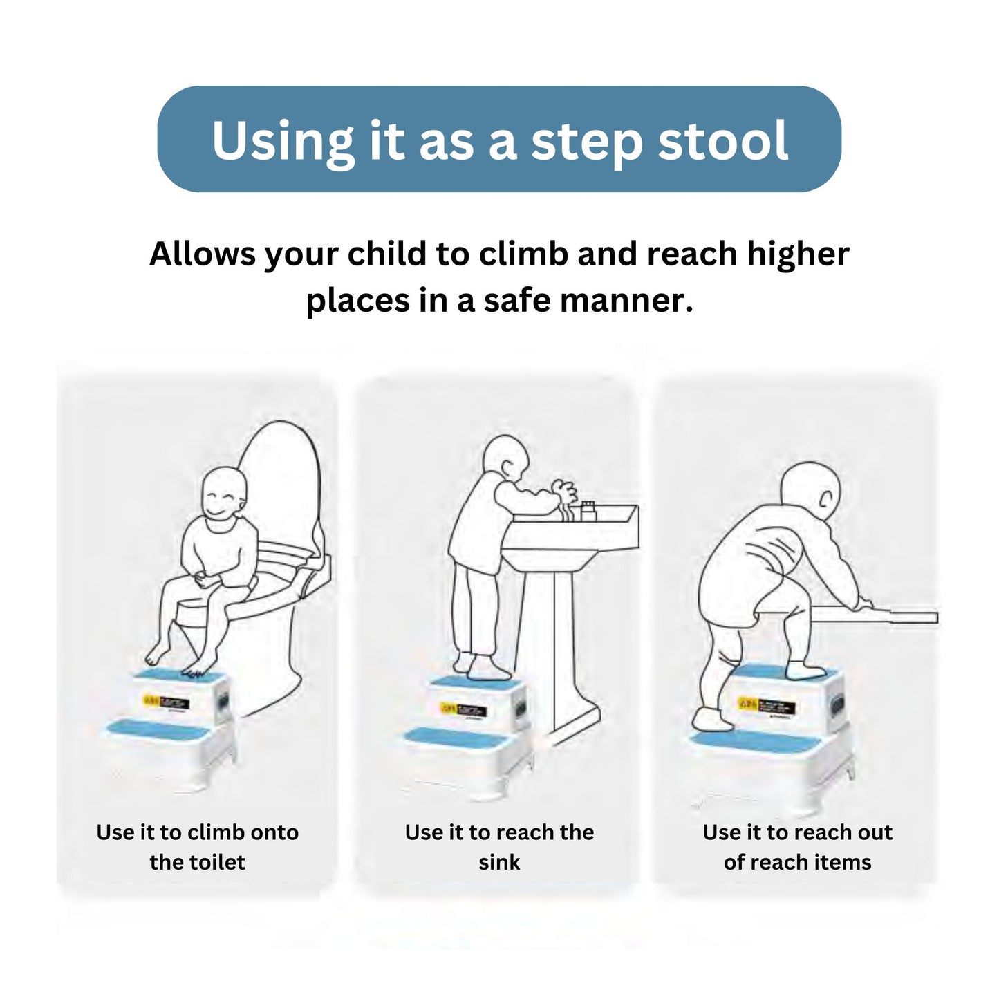Maya & Friends 2-Stepped Step Stool