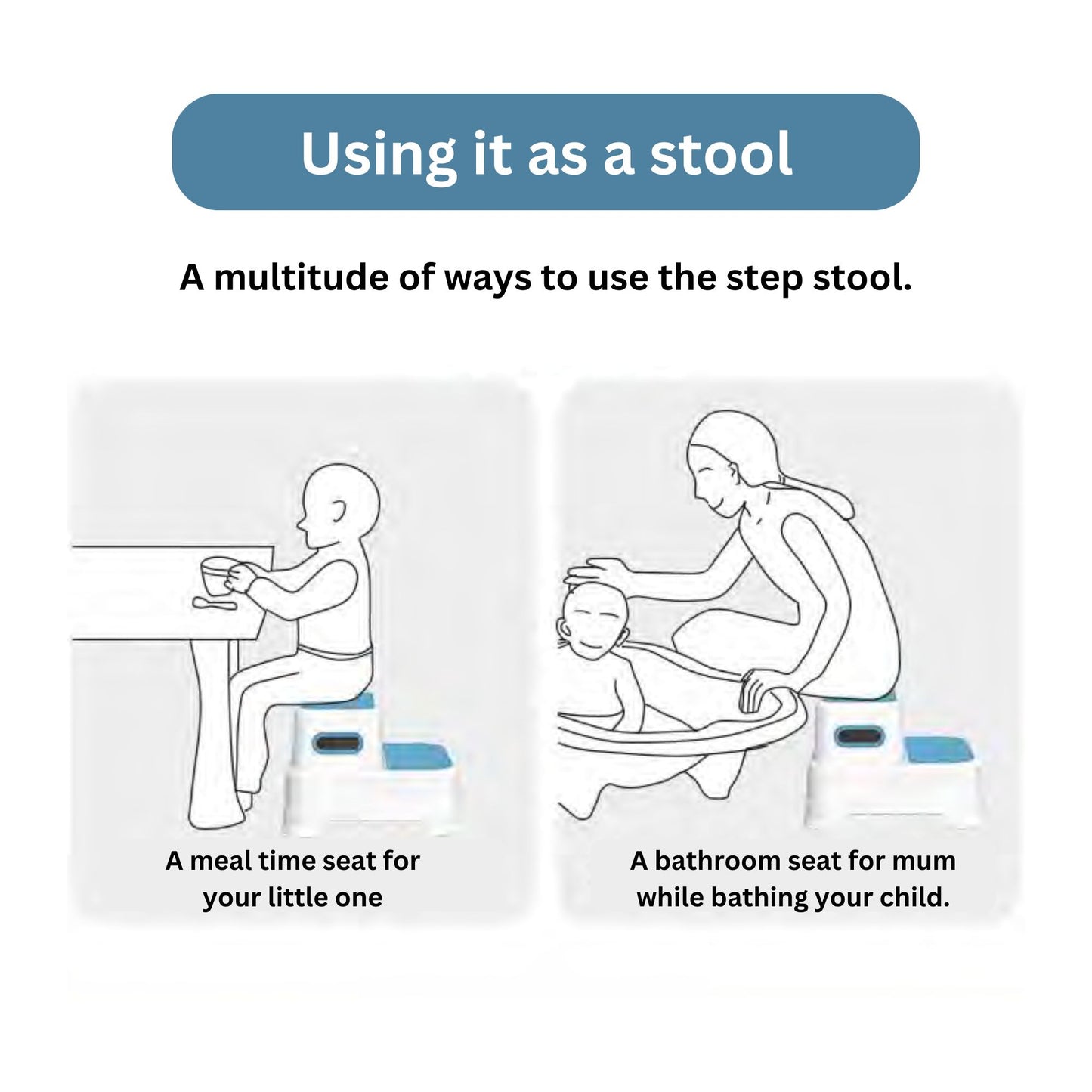 Maya & Friends 2-Stepped Step Stool