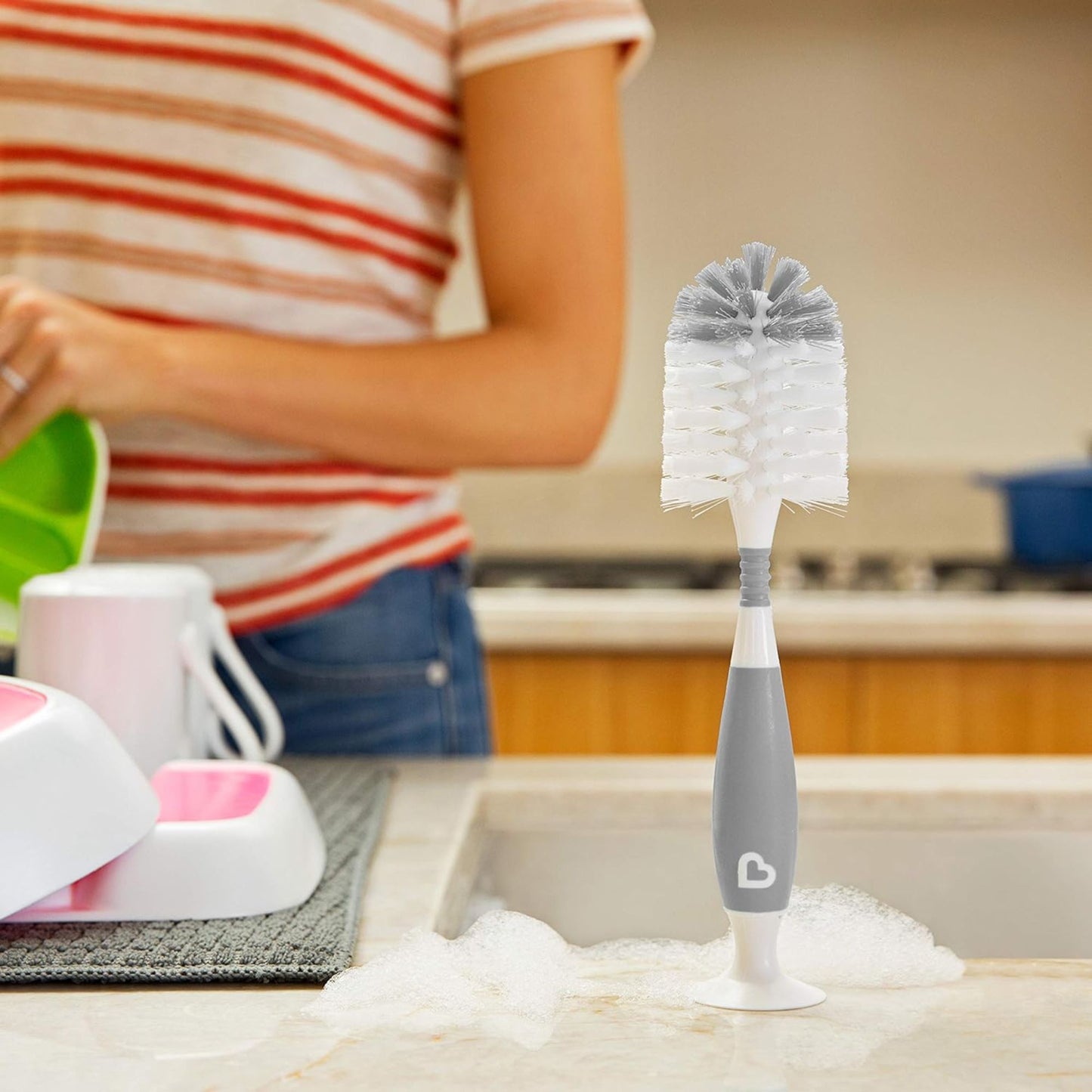 Munchkin Bristle™ Bottle Brush cleaning bristles