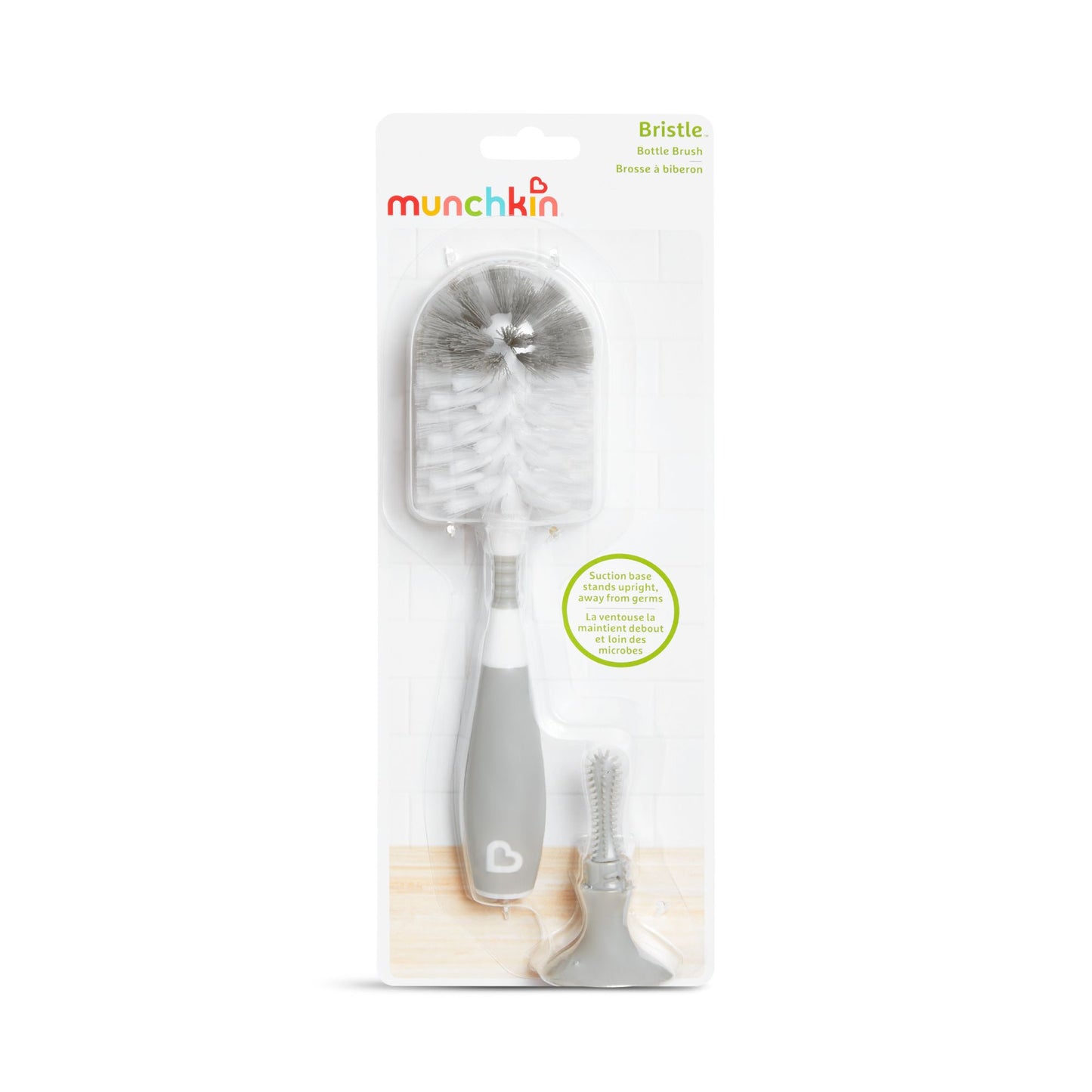 Munchkin Bristle™ Bottle Brush with built-in soap dispenser
