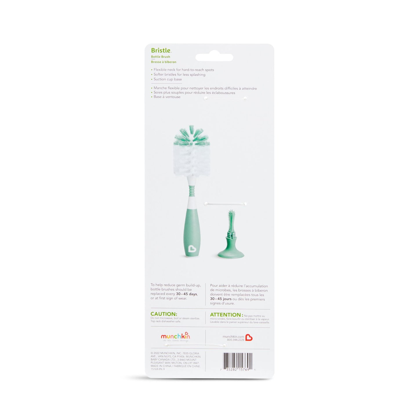 Munchkin Bristle™ Bottle Brush for bottle hygiene