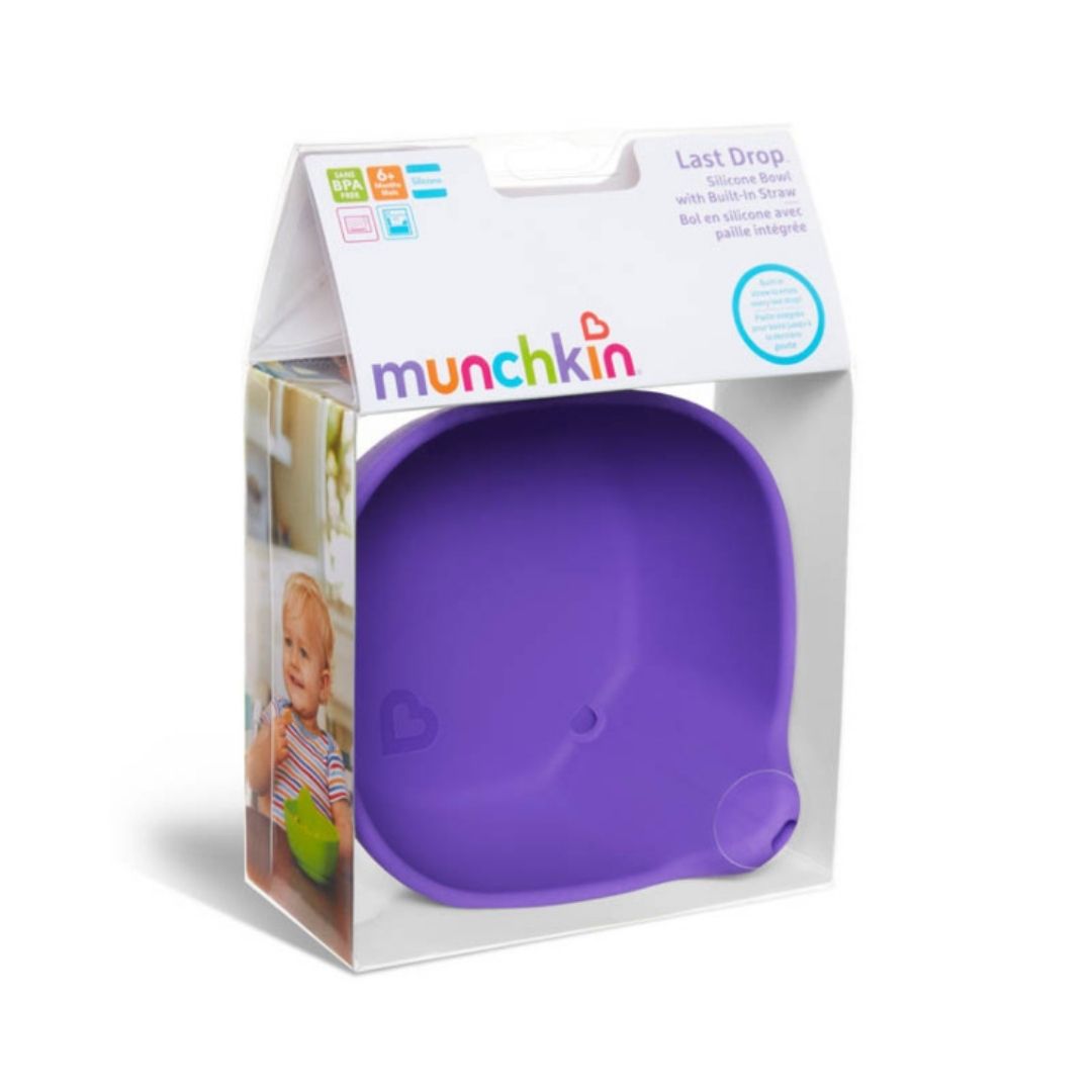 Munchkin Last Drop ™ Silicone Straw Bowl