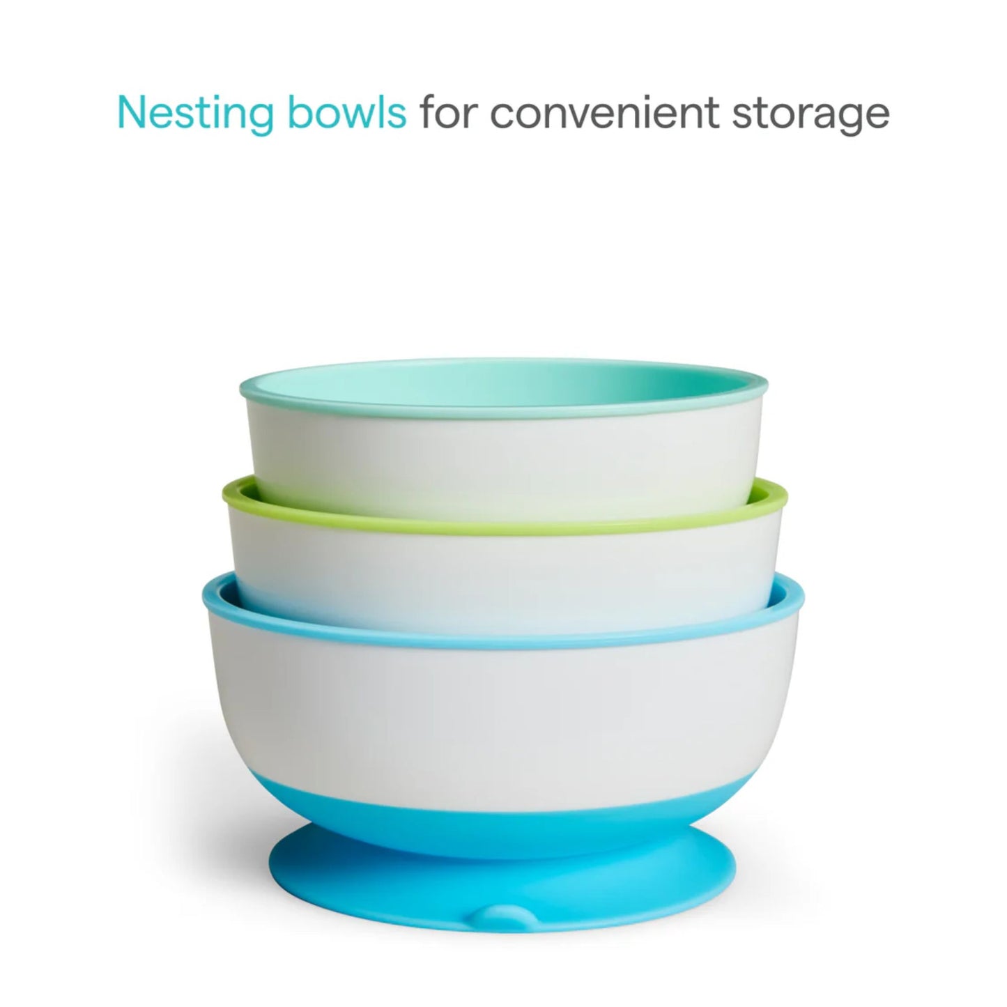 Munchkin Stay Put ™ Suction Bowls With Lids