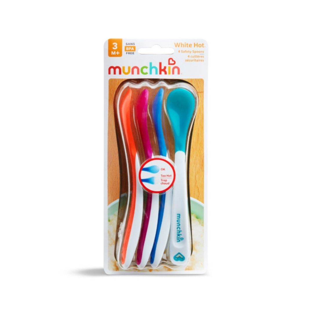 Munchkin White Hot® Baby Feeding Spoons - 4-Pack