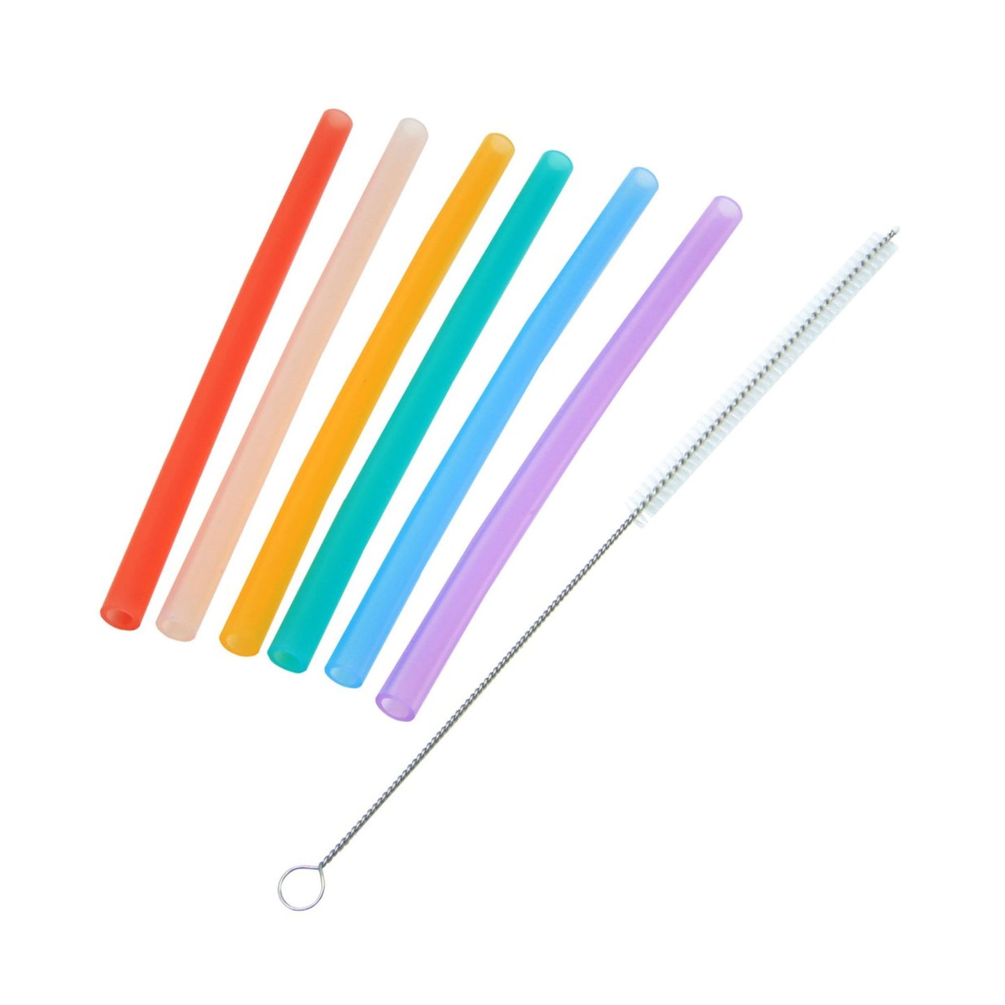 Marcus & Marcus Reusable Silicone Straws & Brush Set