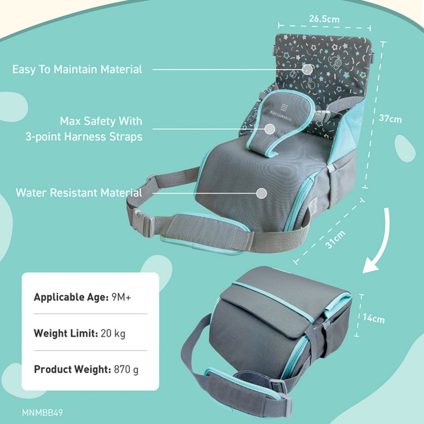 Marcus & Marcus On The Go Booster Seat