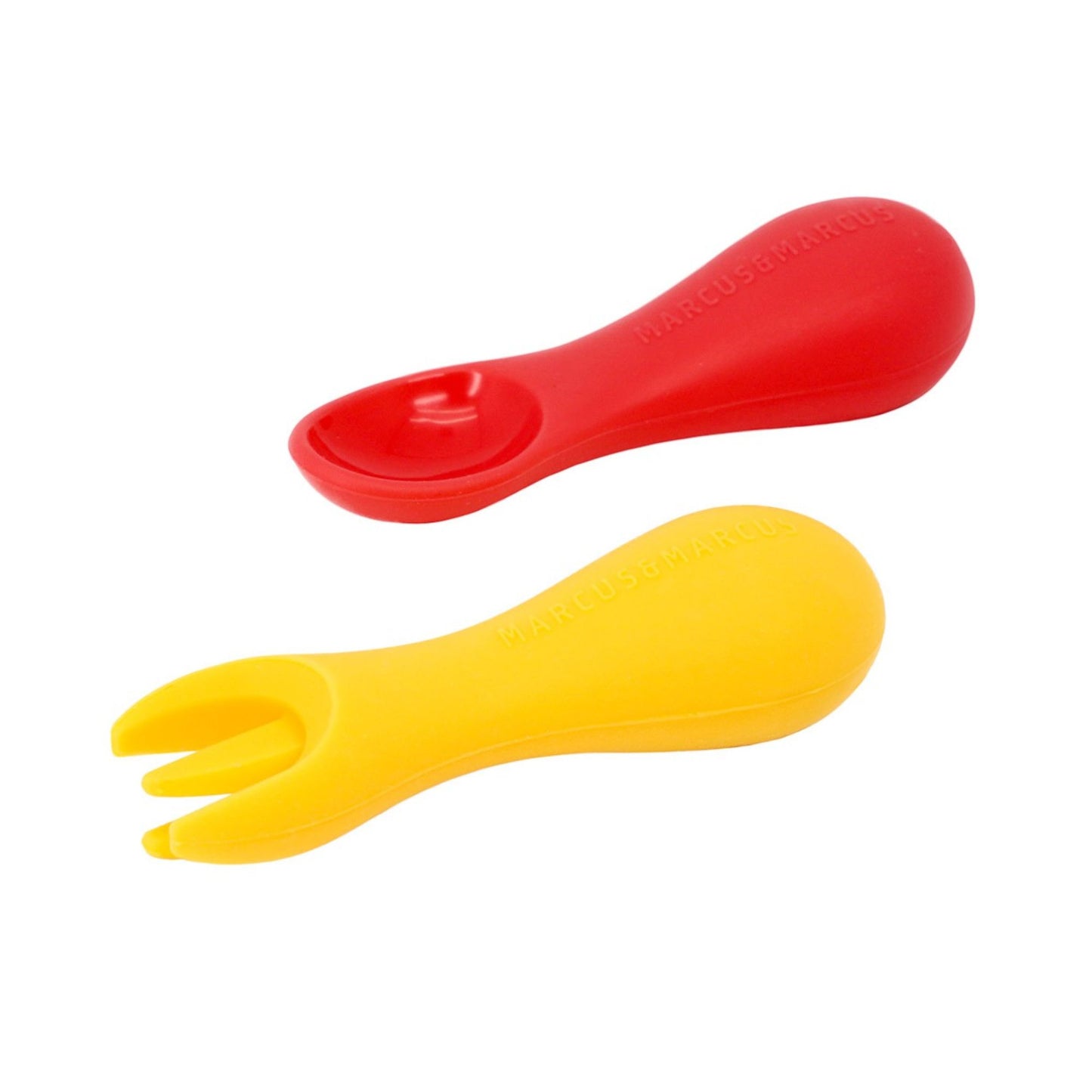 Marcus & Marcus Silicone Palm Grasp Spoon & Fork Set