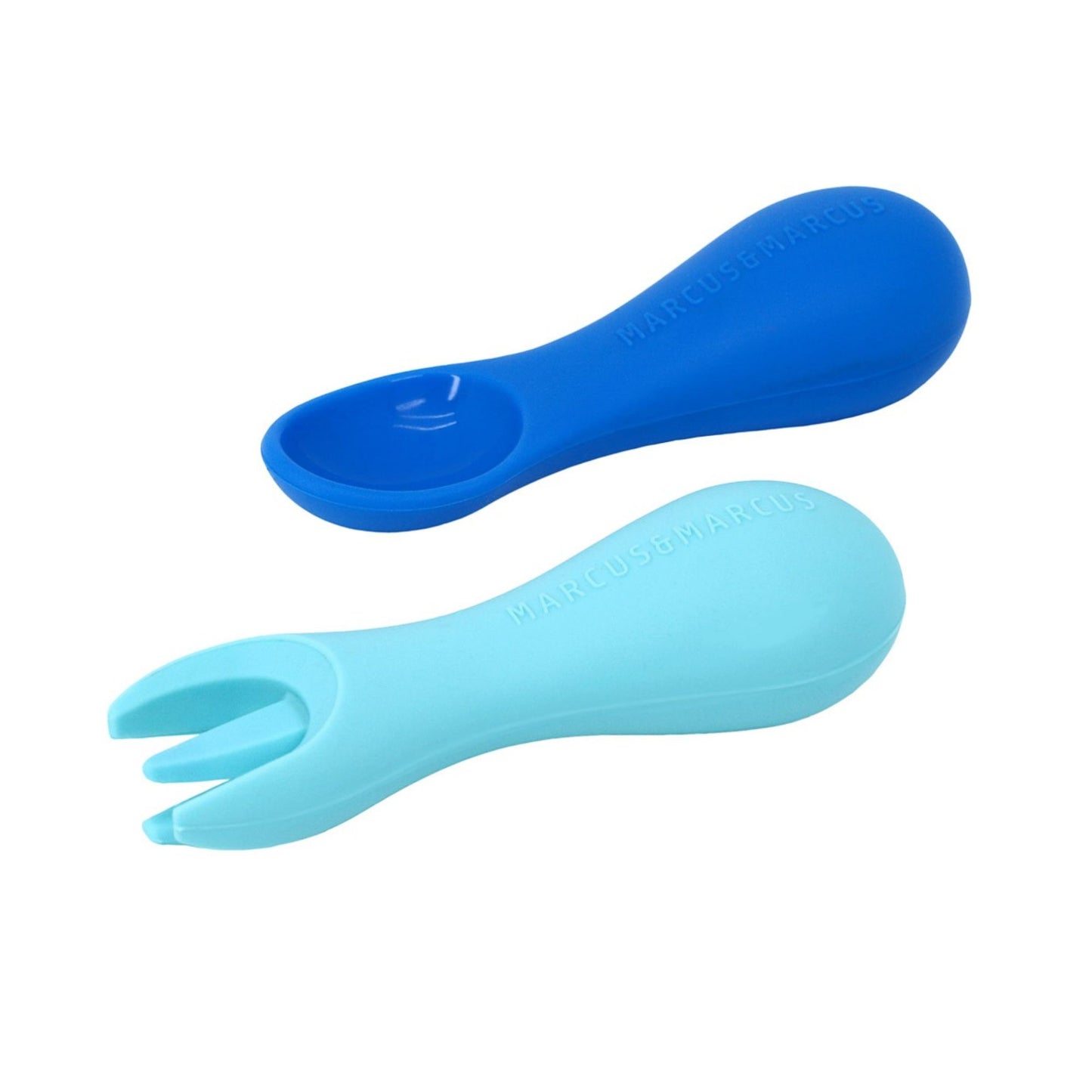 Marcus & Marcus Silicone Palm Grasp Spoon & Fork Set