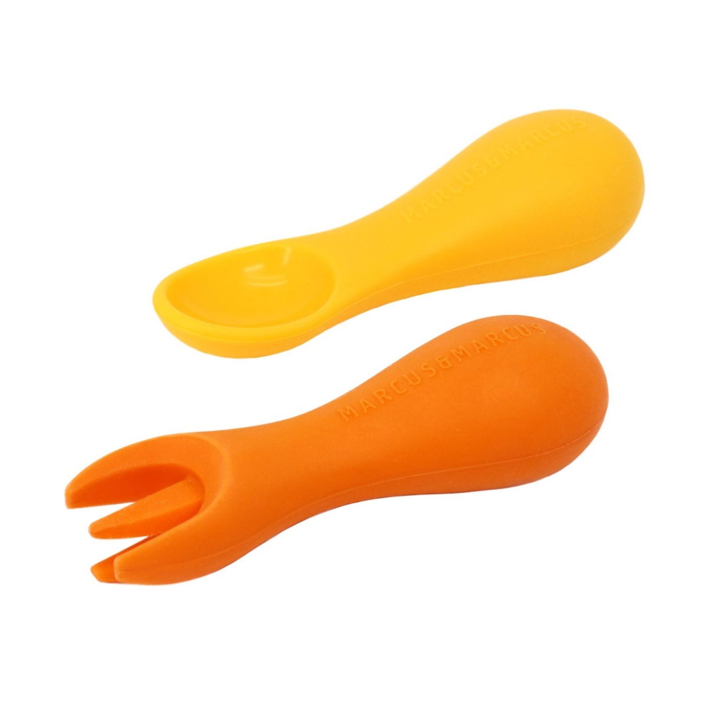 Marcus & Marcus Silicone Palm Grasp Spoon & Fork Set