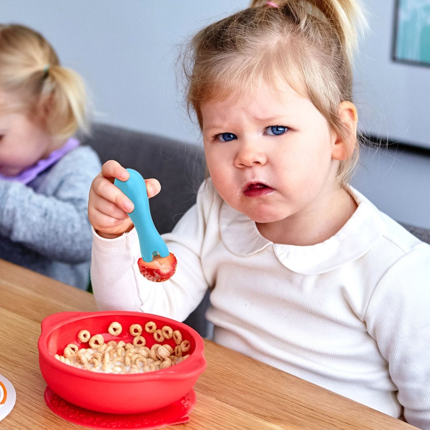 Marcus & Marcus Silicone Palm Grasp Spoon & Fork Set