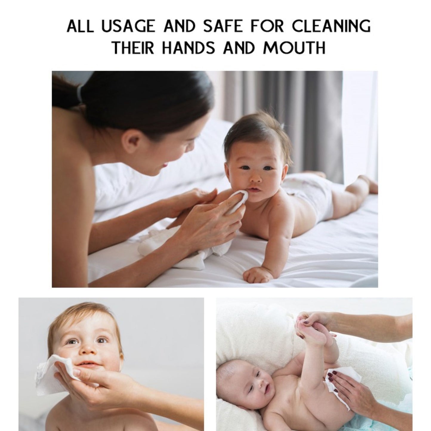 Mini Oldam 올담 Korean Baby Wipes - Safe For Baby. Soft & Sensitive. Thick.