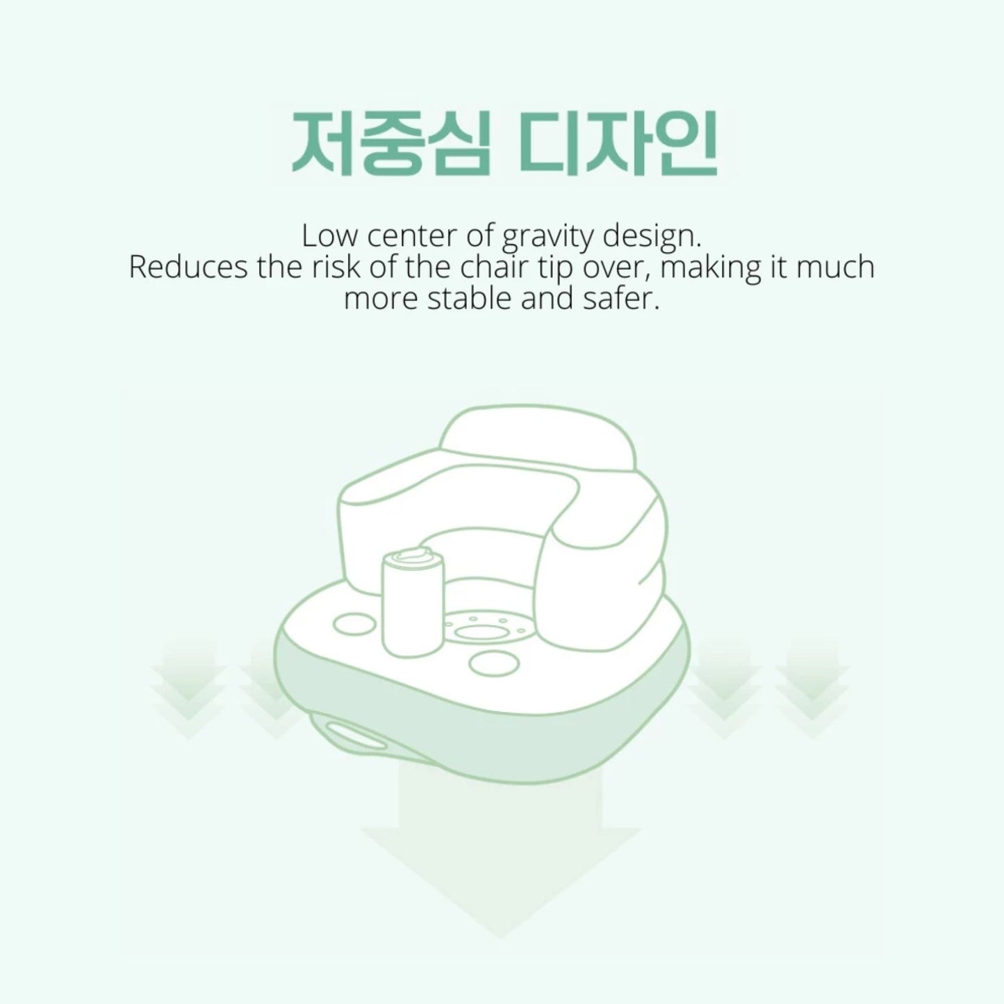 Nature Love Mere Inflatable Wide Neck Soft Baby Chair