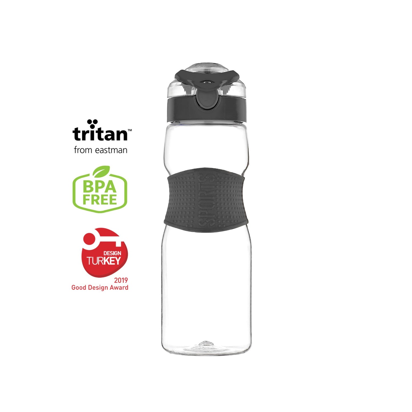 Renga Saga Tritan Water Bottle With Silicone Sleeve - 730ML