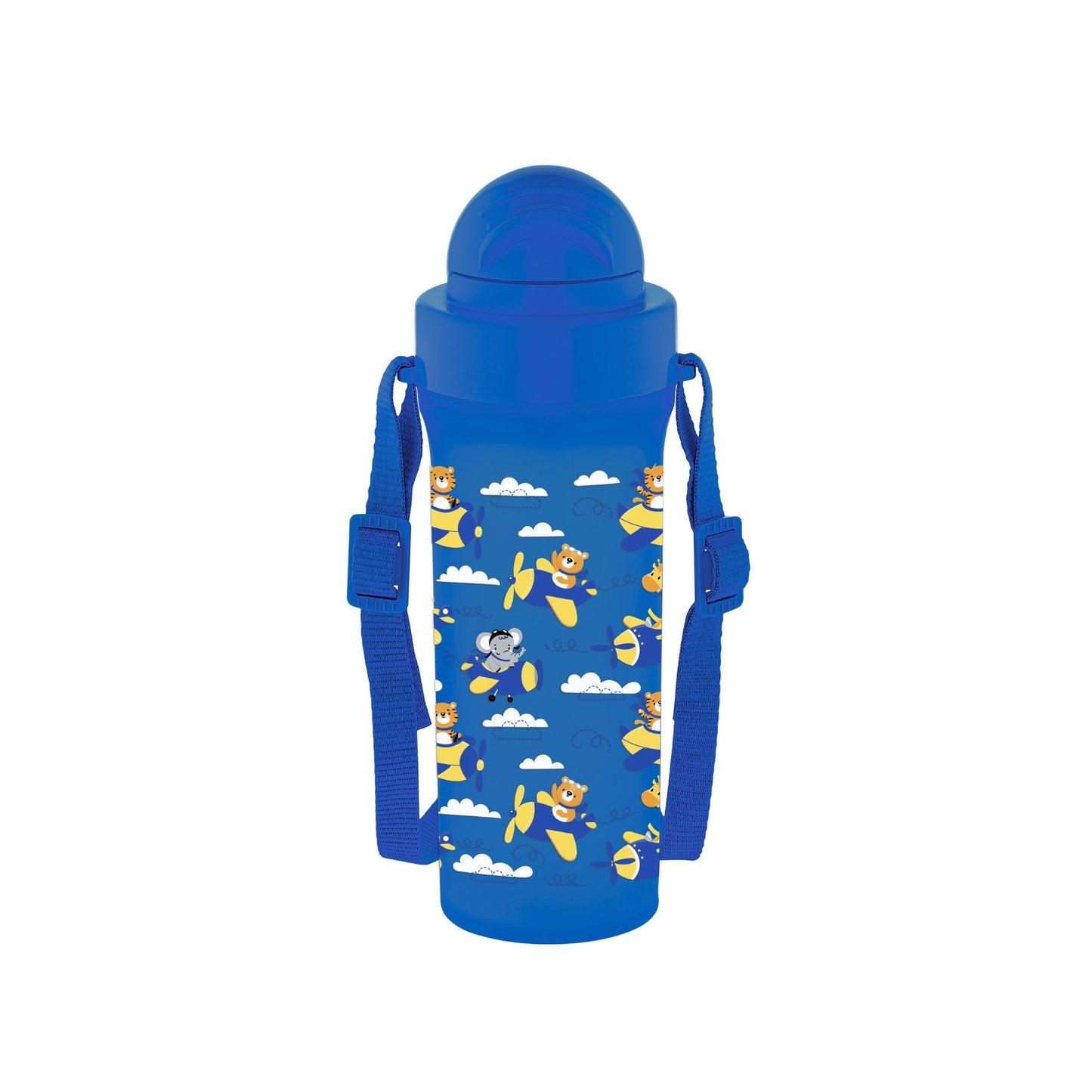 Renga Migo Water Bottle With Straw And Shoulder Strap - 300ML