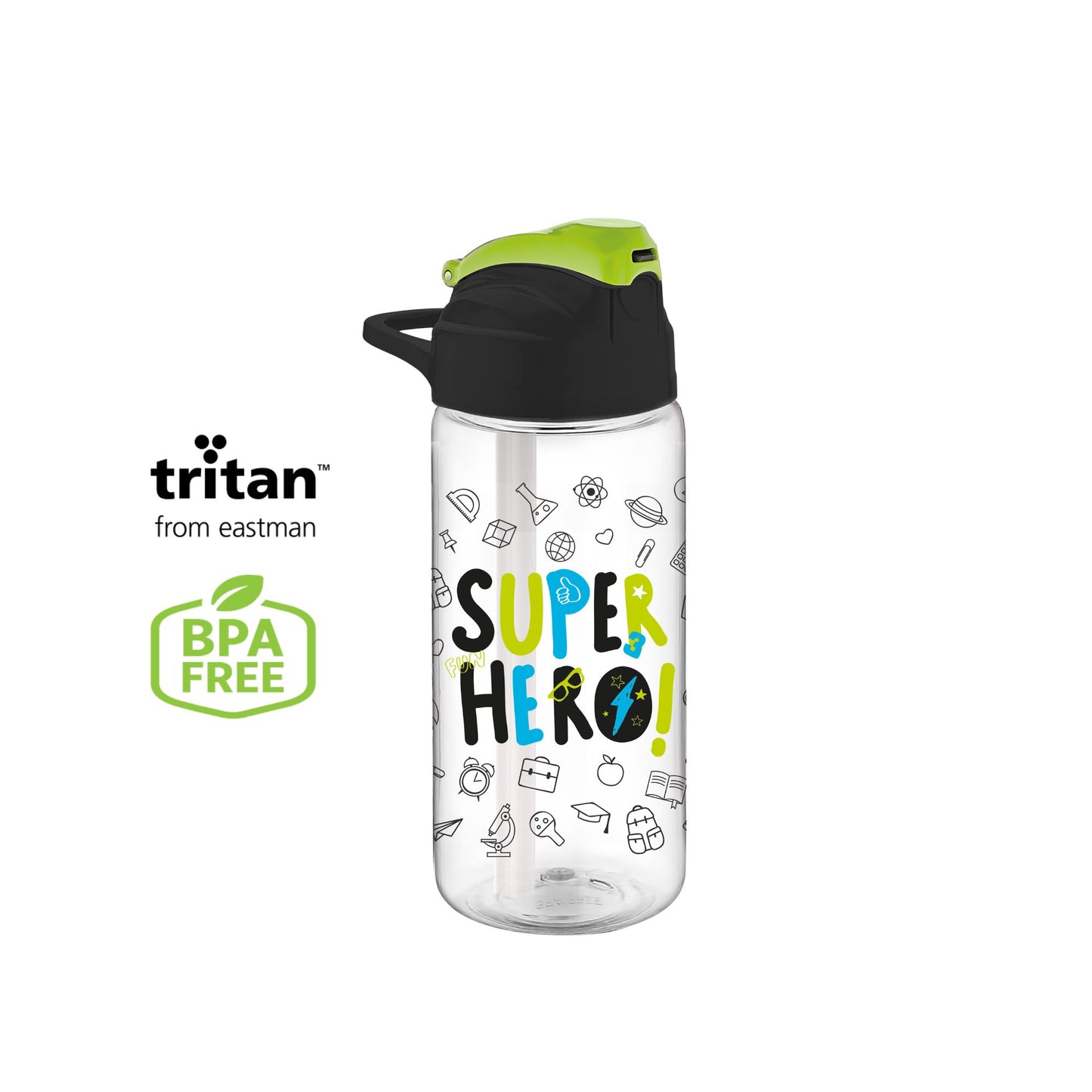 Renga Falcon Tritan Water Bottle With Straw - 500ML