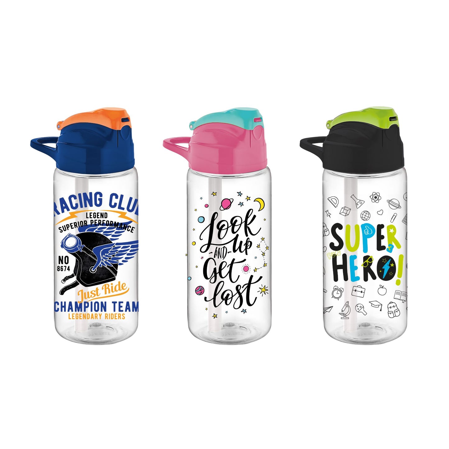 Renga Falcon Tritan Water Bottle With Straw - 500ML