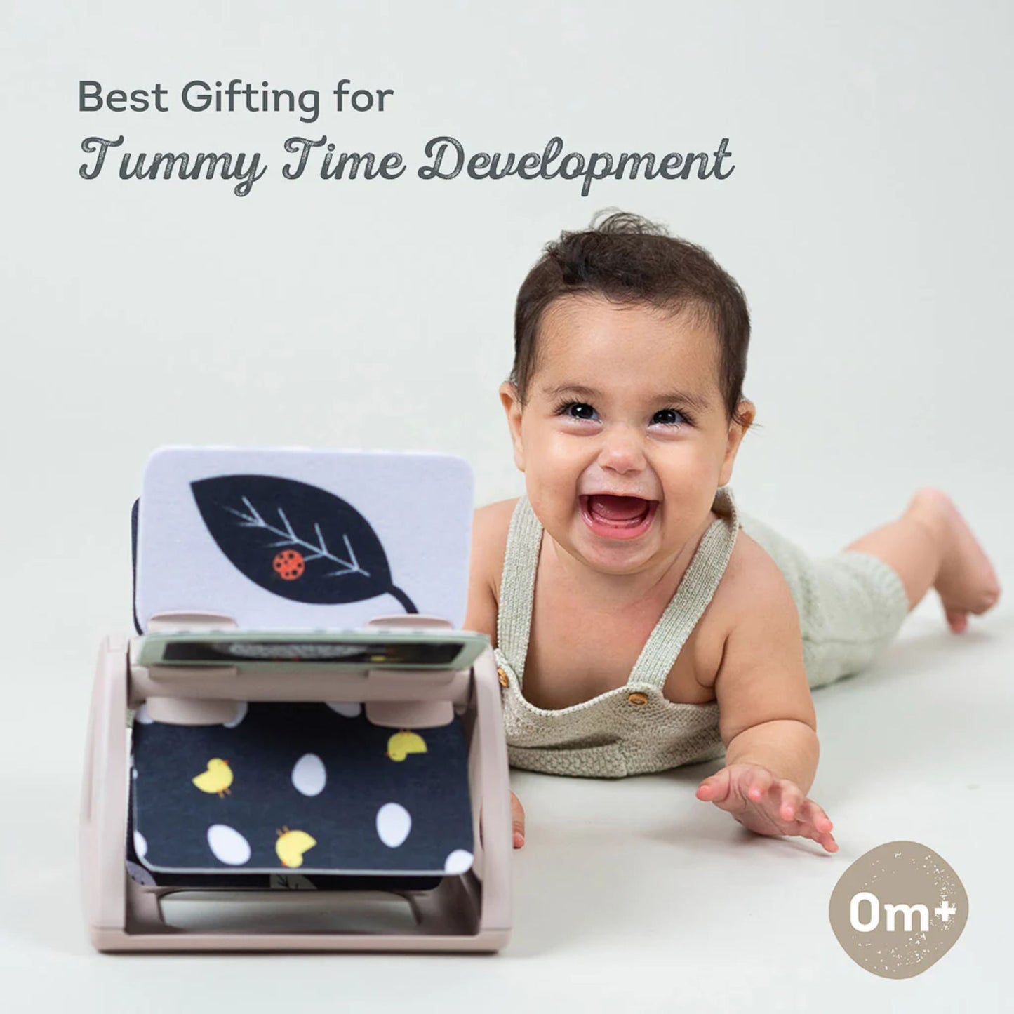 Taf Toys Black & White Tummy Time Rattling Spinning Book - Infantino
