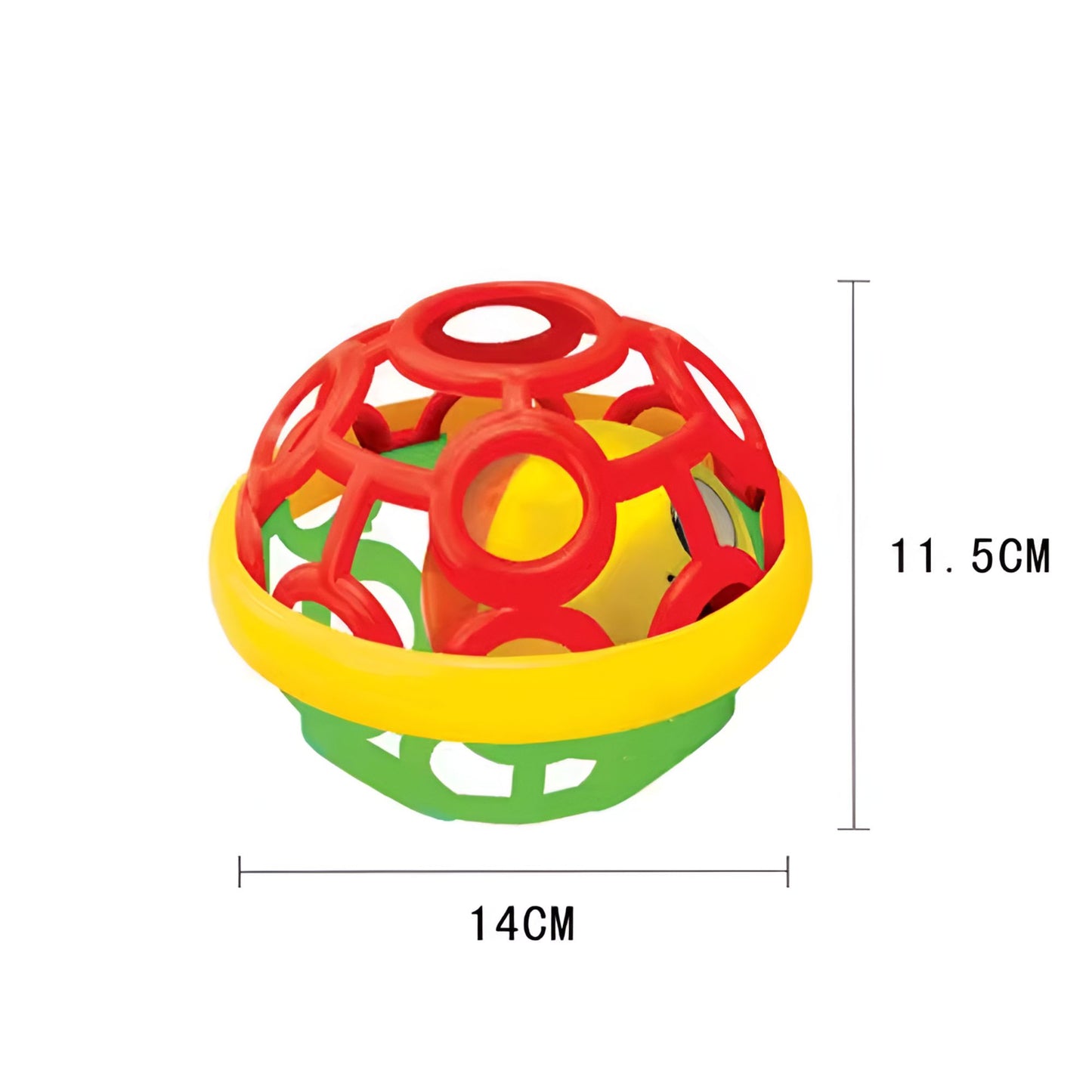 Maya & Friends Grip & Play Oball With Rattle (Assorted Colours)