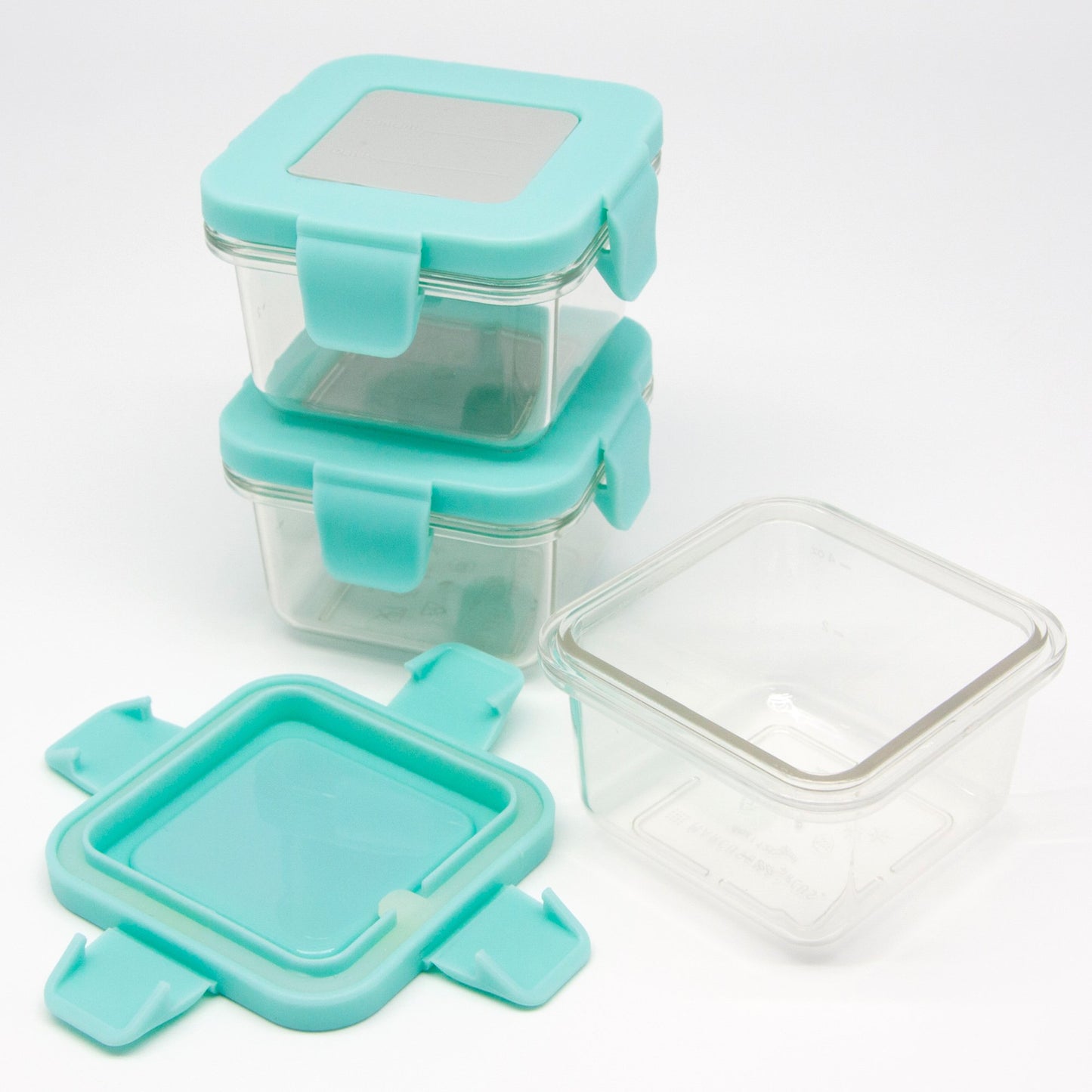 Marcus & Marcus Tritan Air Tight Container - 4oz x 3pcs