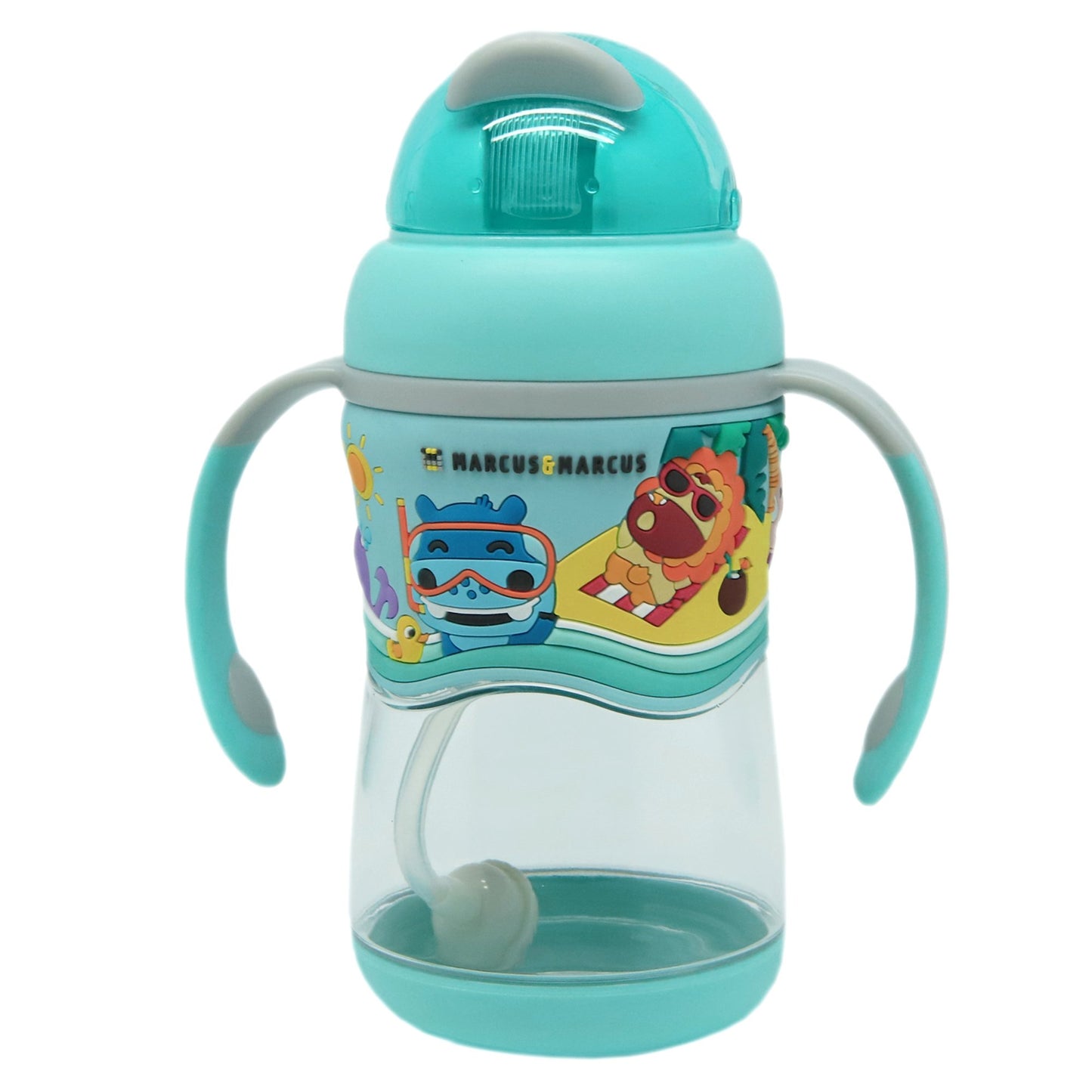 Marcus & Marcus 2-stage Tritan Straw Bottle - Blue