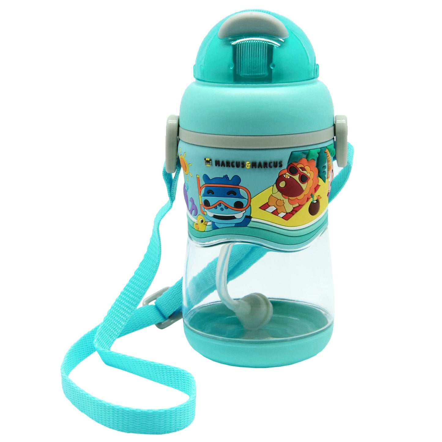 Marcus & Marcus 2-stage Tritan Straw Bottle - Blue