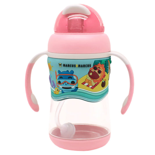 Marcus & Marcus 2-stage Tritan Straw Bottle - Pink