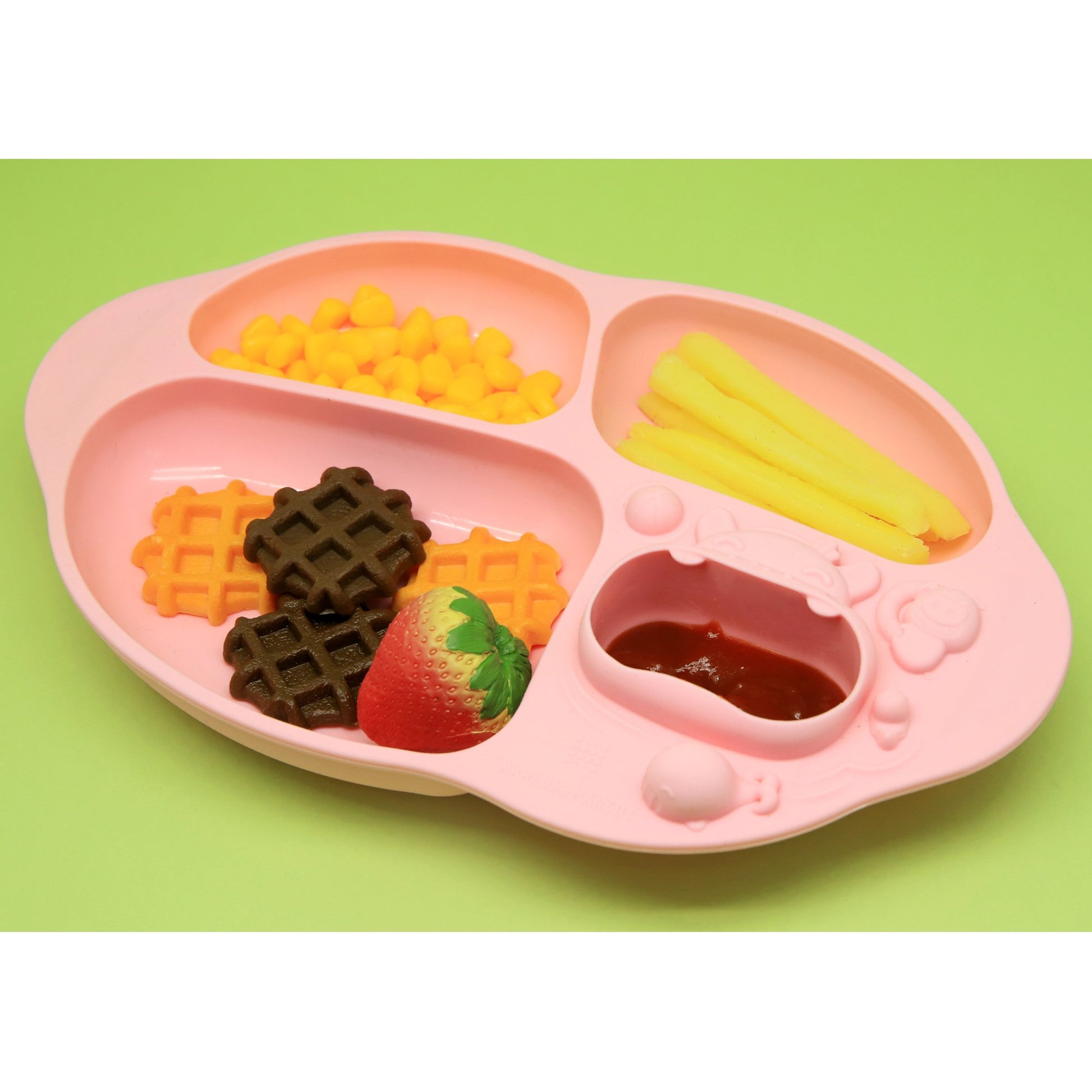 Marcus & Marcus Yummy Dips Suction Divided Plate