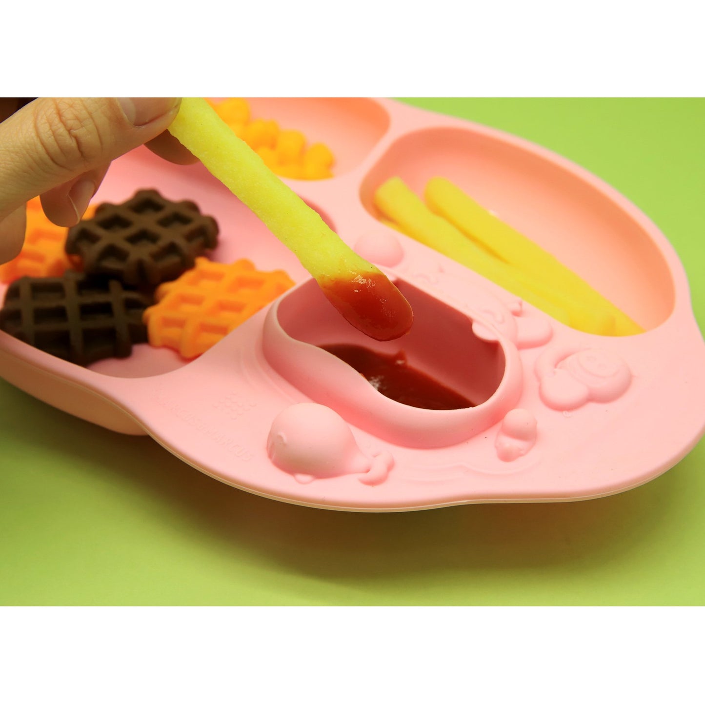 Marcus & Marcus Yummy Dips Suction Divided Plate