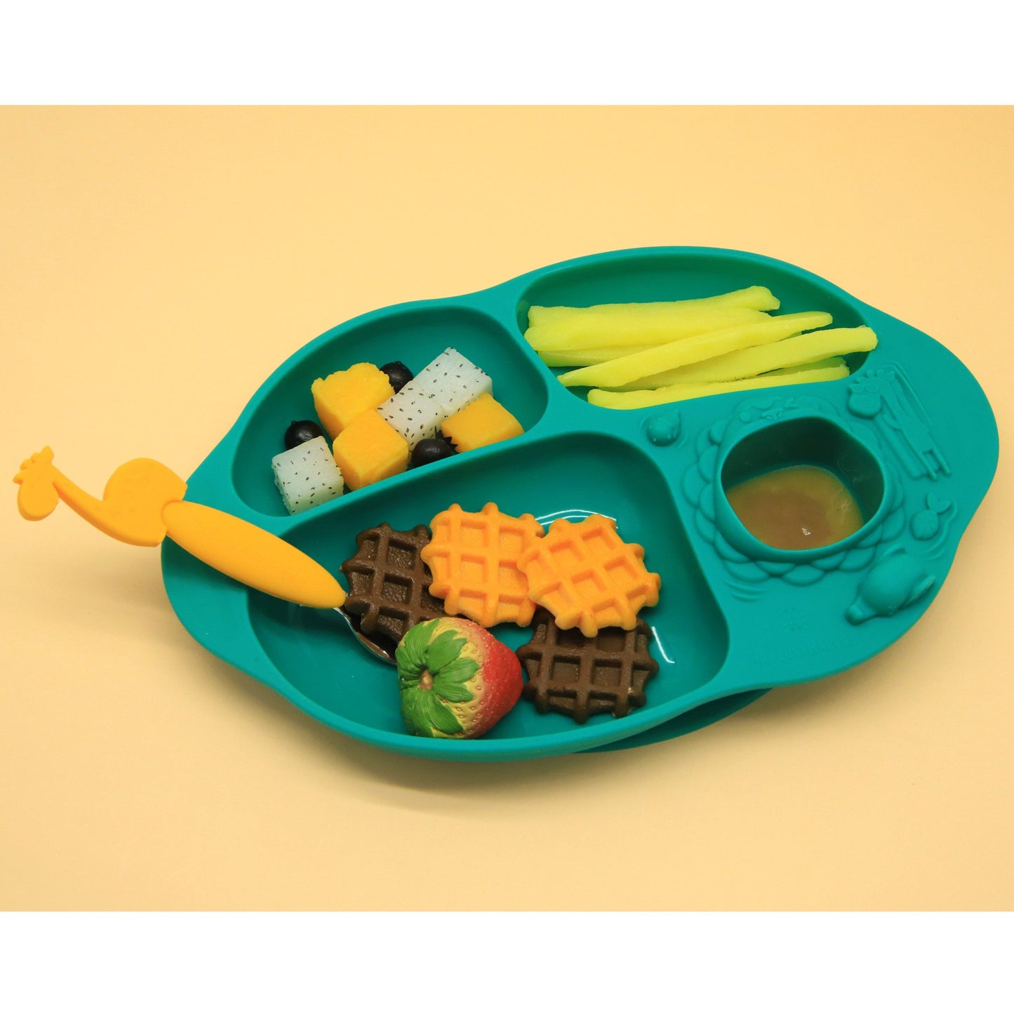 Marcus & Marcus Yummy Dips Suction Divided Plate