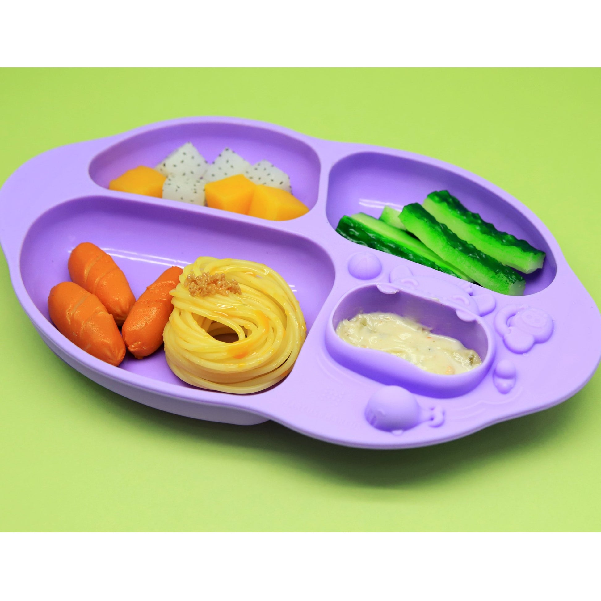 Marcus & Marcus Yummy Dips Suction Divided Plate