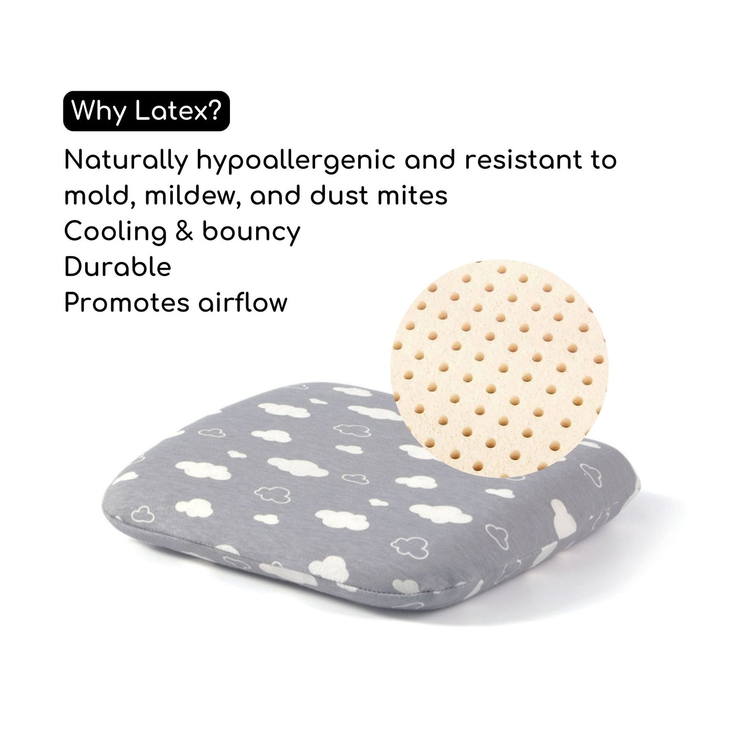 Bonbijou Snug Latex Infant Pillow