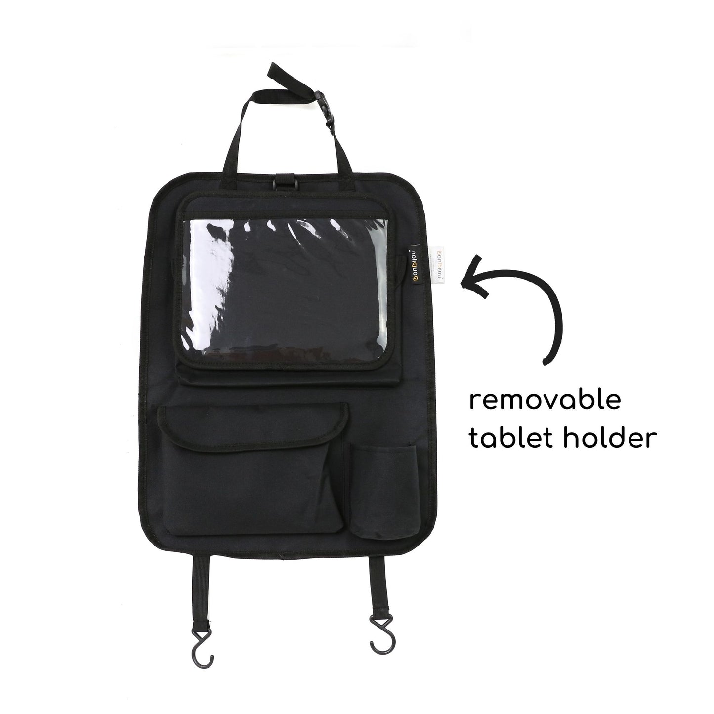 Bonbijou Rear Seat Organiser With Removable Tablet Holder