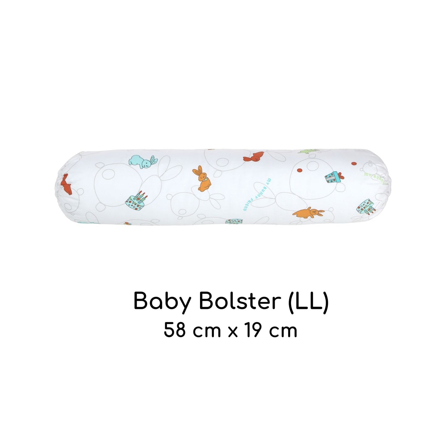 My Bunny Friend Baby Bolster - LL (Bunny Party)