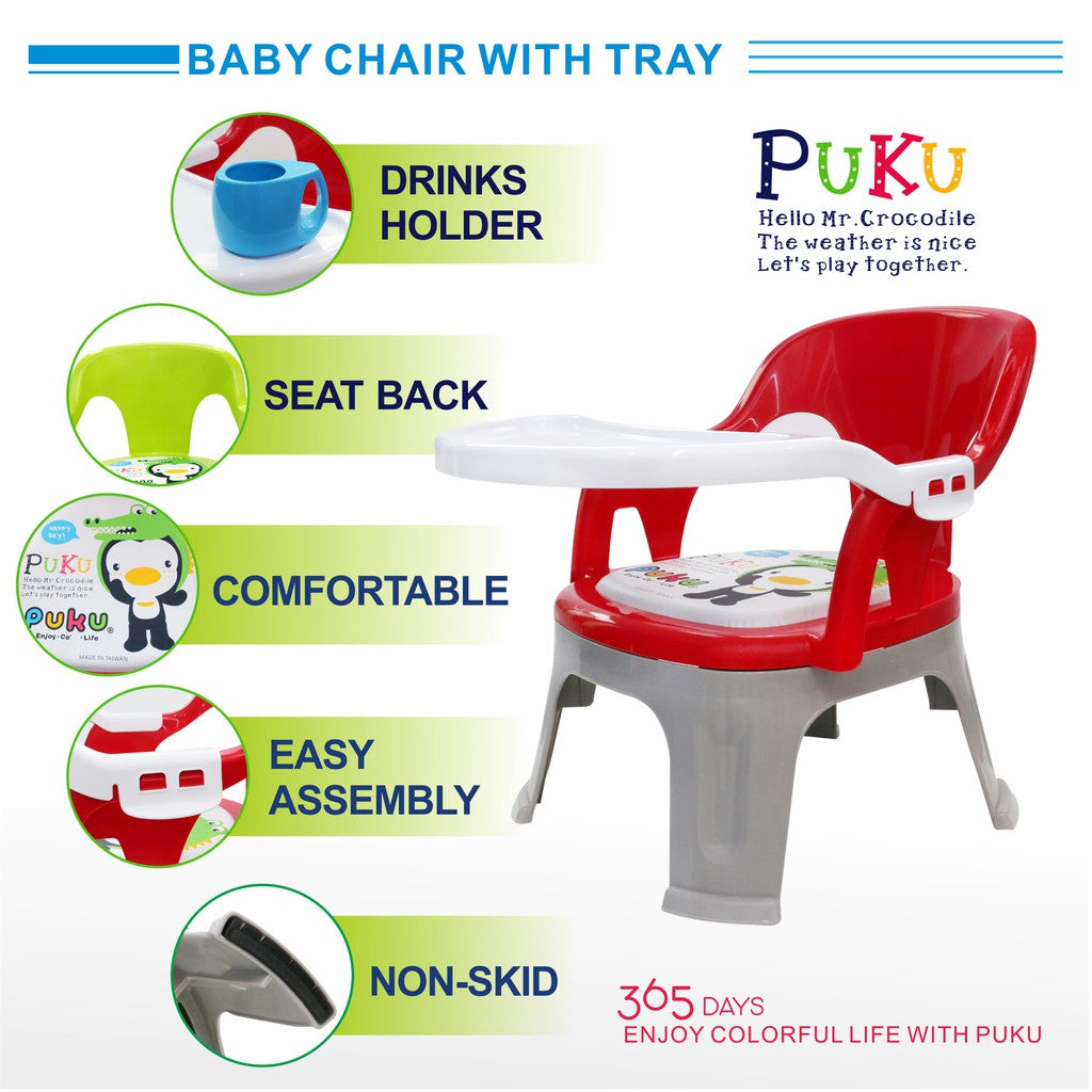 Puku BiBi Chair With Feeding Tray