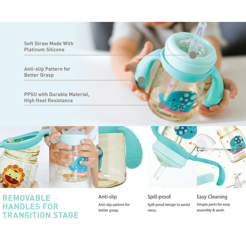 Marcus & Marcus PPSU Straw Trainer Bottle