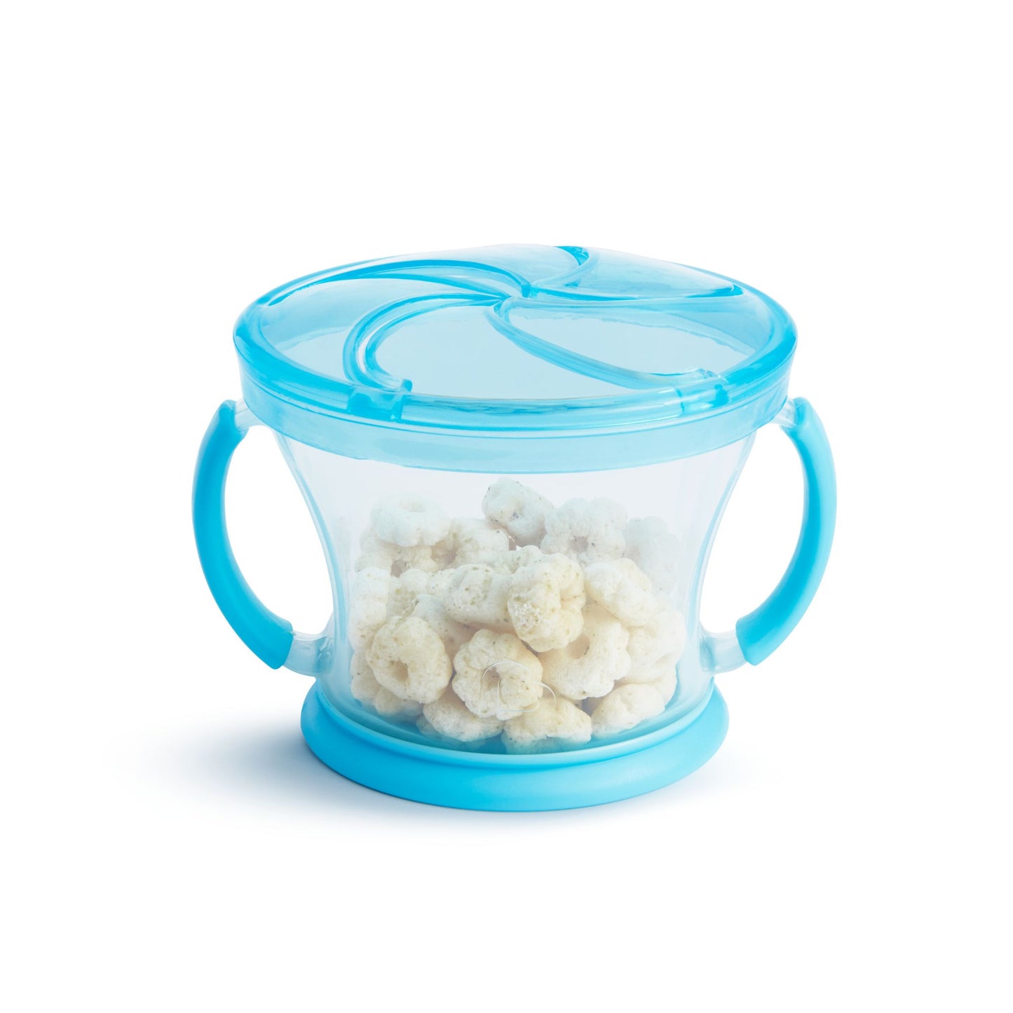 Child holding Munchkin Snack Catcher
