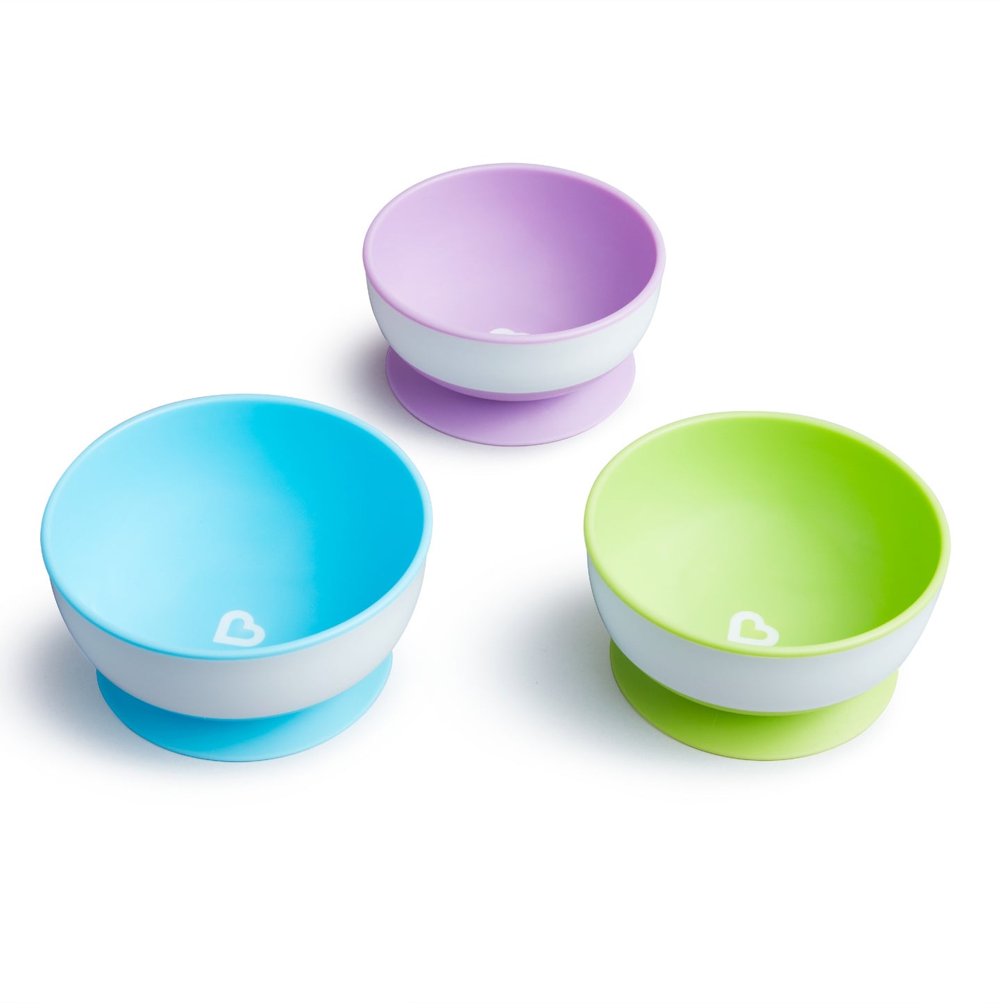 Set of three Munchkin Stay Put ™ Suction Bowls