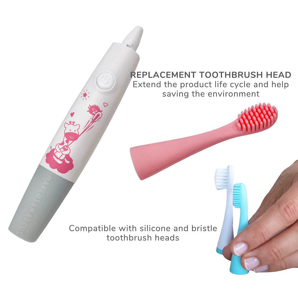 Marcus & Marcus Kids 2-Min Timer Sonic Silicone Electric Toothbrush